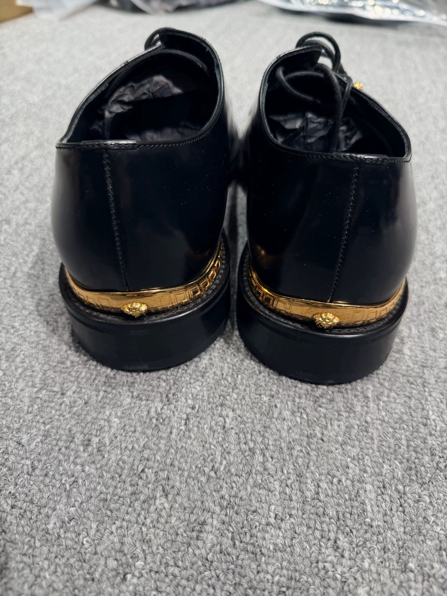 Versace Versace Business Leather Display Shoes Size US 12.5 / EU 45-46 - 4 Thumbnail