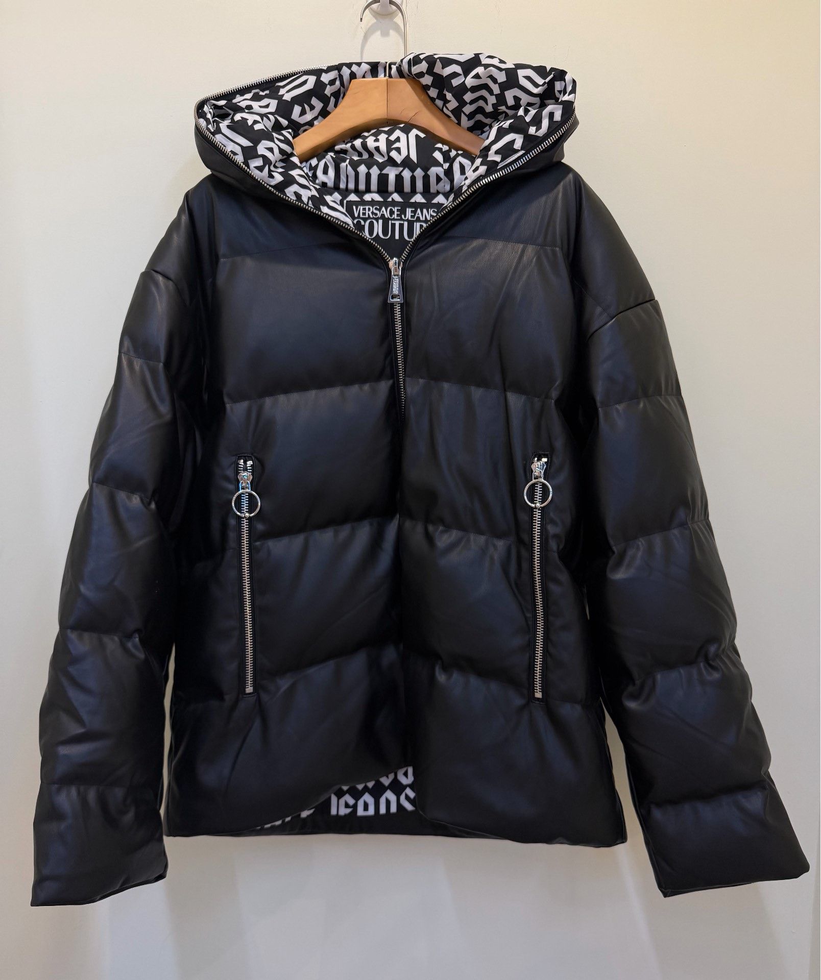 Versace Jeans Couture VERSACE JEANS COUTURE Hooded Down Jacket Size US M / EU 48-50 / 2 - 2 Thumbnail