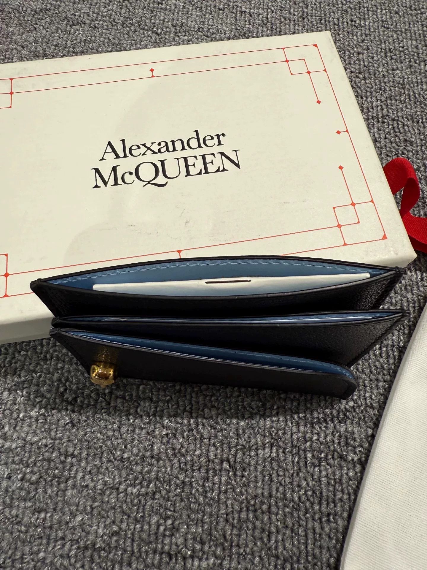 Alexander McQueen Alexander McQueen Leather Card Holder Size ONE SIZE - 6 Thumbnail