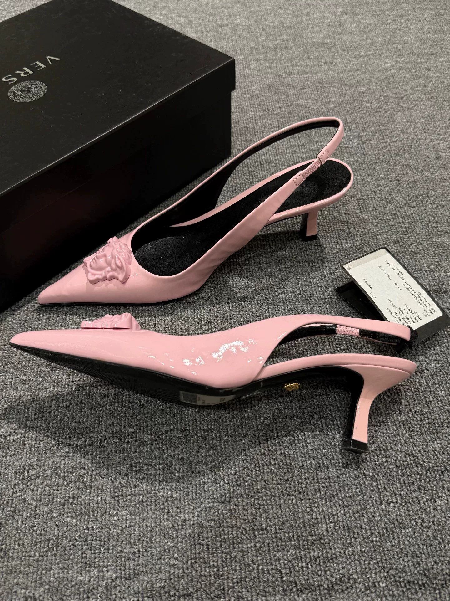 Versace Versace Pink Medusa High Heels Size US 9 / IT 39 - 6 Thumbnail