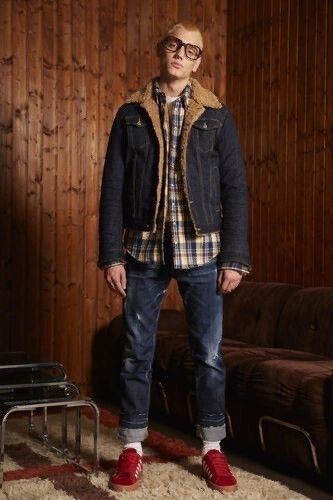 Dsquared2 DSquared2 Men's Lamb Wool Denim Jacket Size US M / EU 48-50 / 2 - 4 Thumbnail