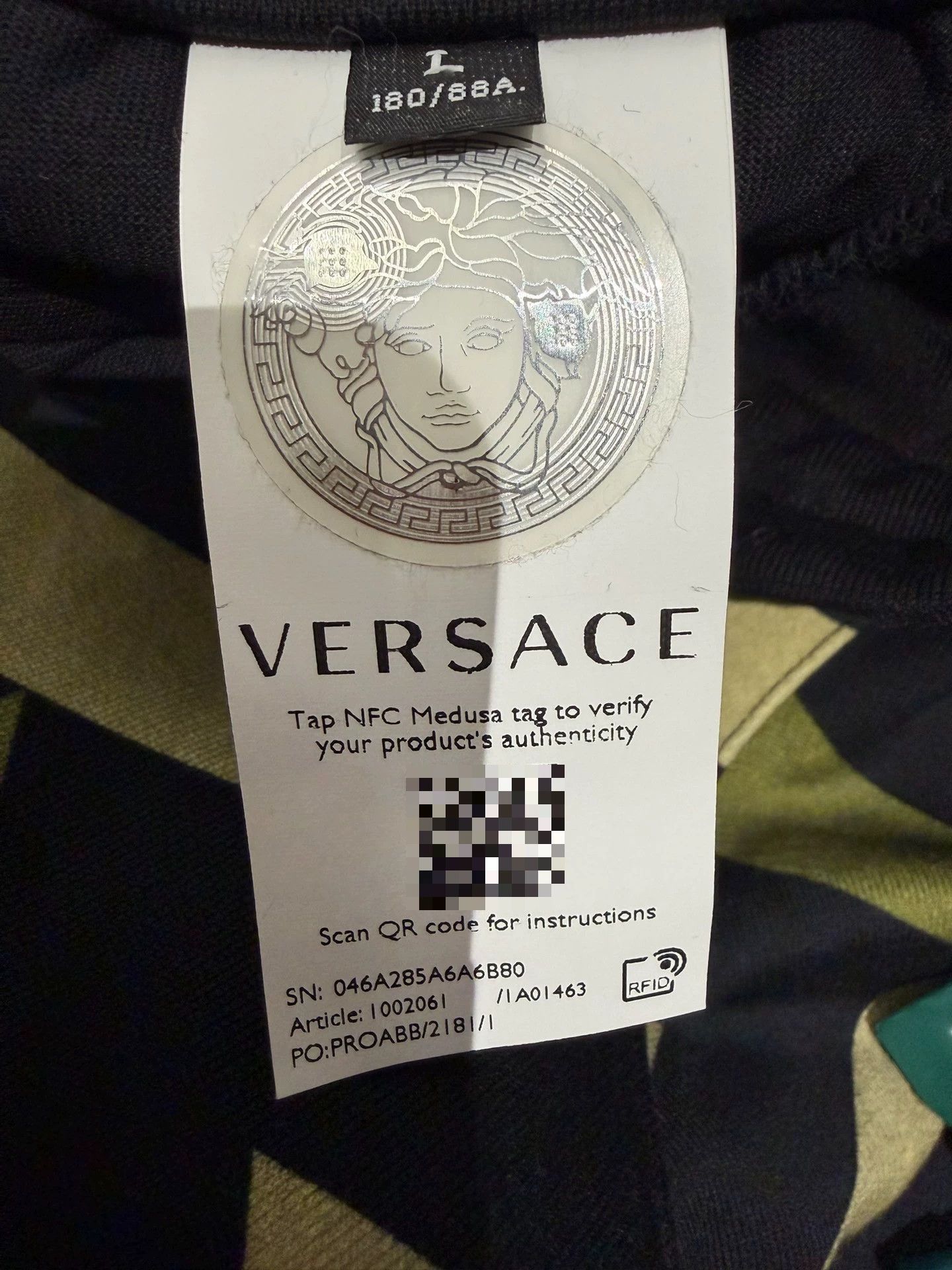 Versace Versace Men's Embroidered Army Green Sweatpants Size US 26 / EU 42 - 8 Thumbnail