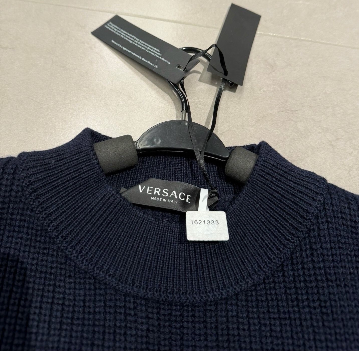 Versace Versace Pure Wool Men's Sweater Size US M / EU 48-50 / 2 - 6 Thumbnail