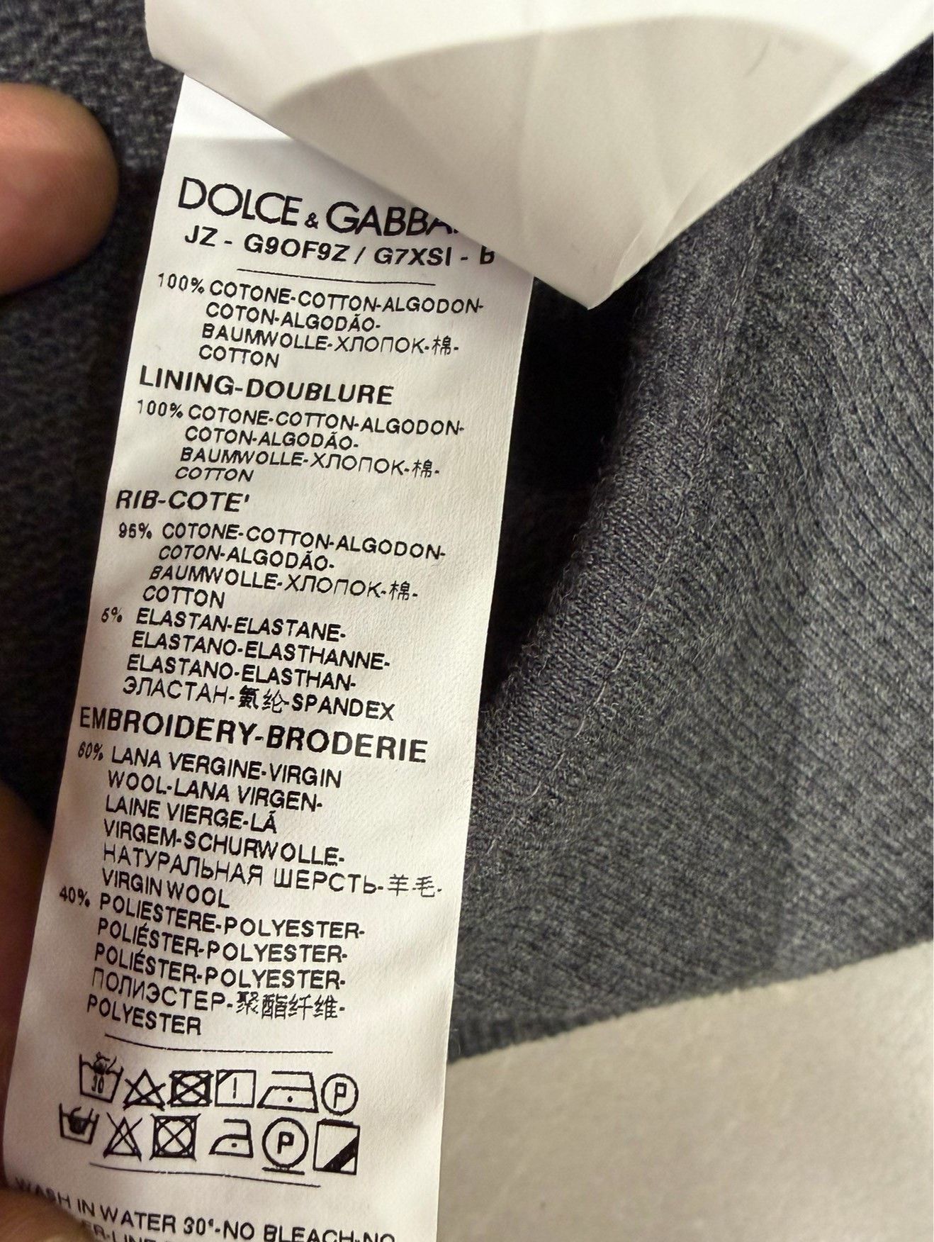 Dolce & Gabbana Dolce & Gabbana Men's Gray Sweatshirt Size US L / EU 52-54 / 3 - 9 Thumbnail