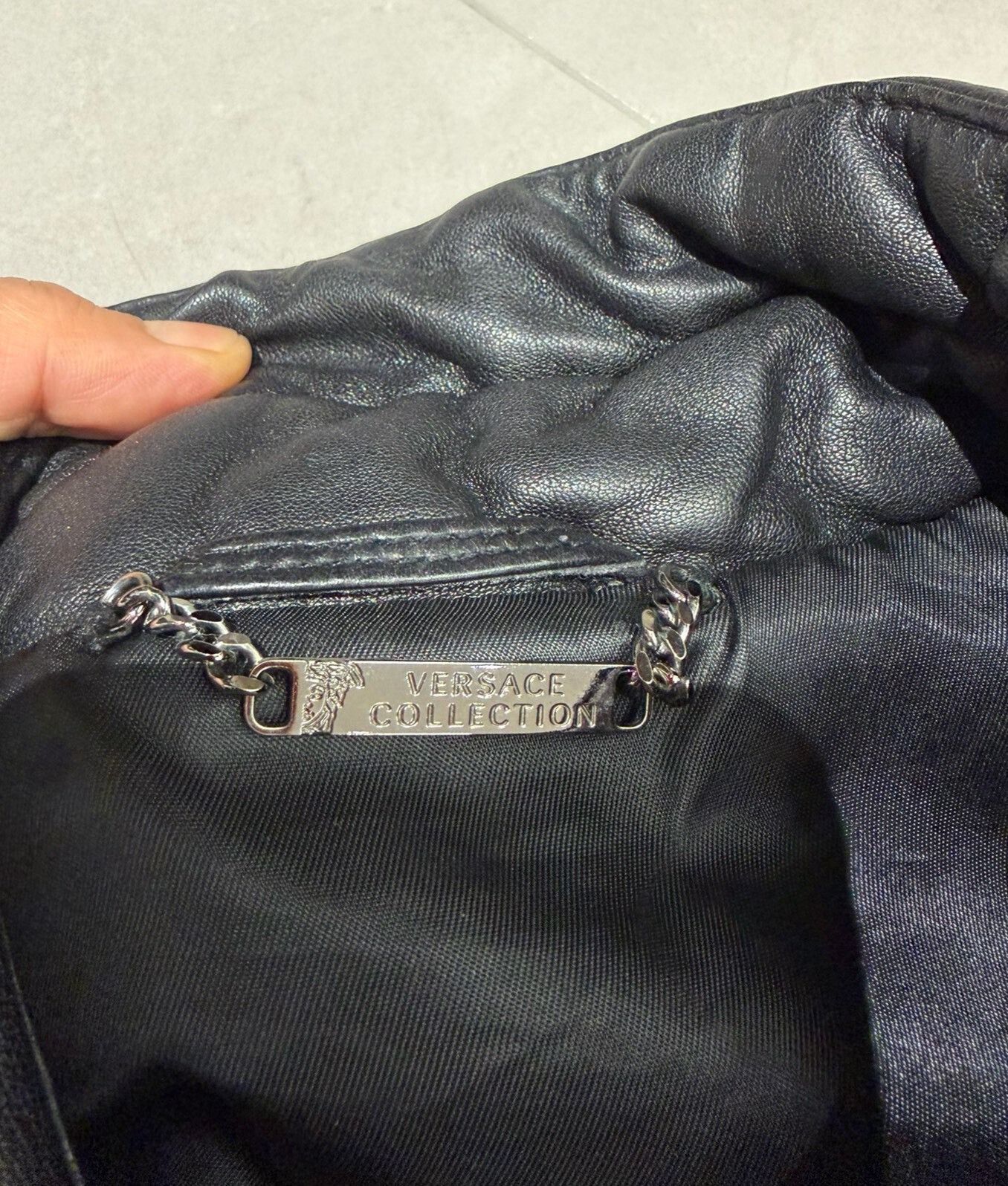 Versace Versace Men's Black Lambskin Medusa Jacket Size US M / EU 48-50 / 2 - 3 Thumbnail