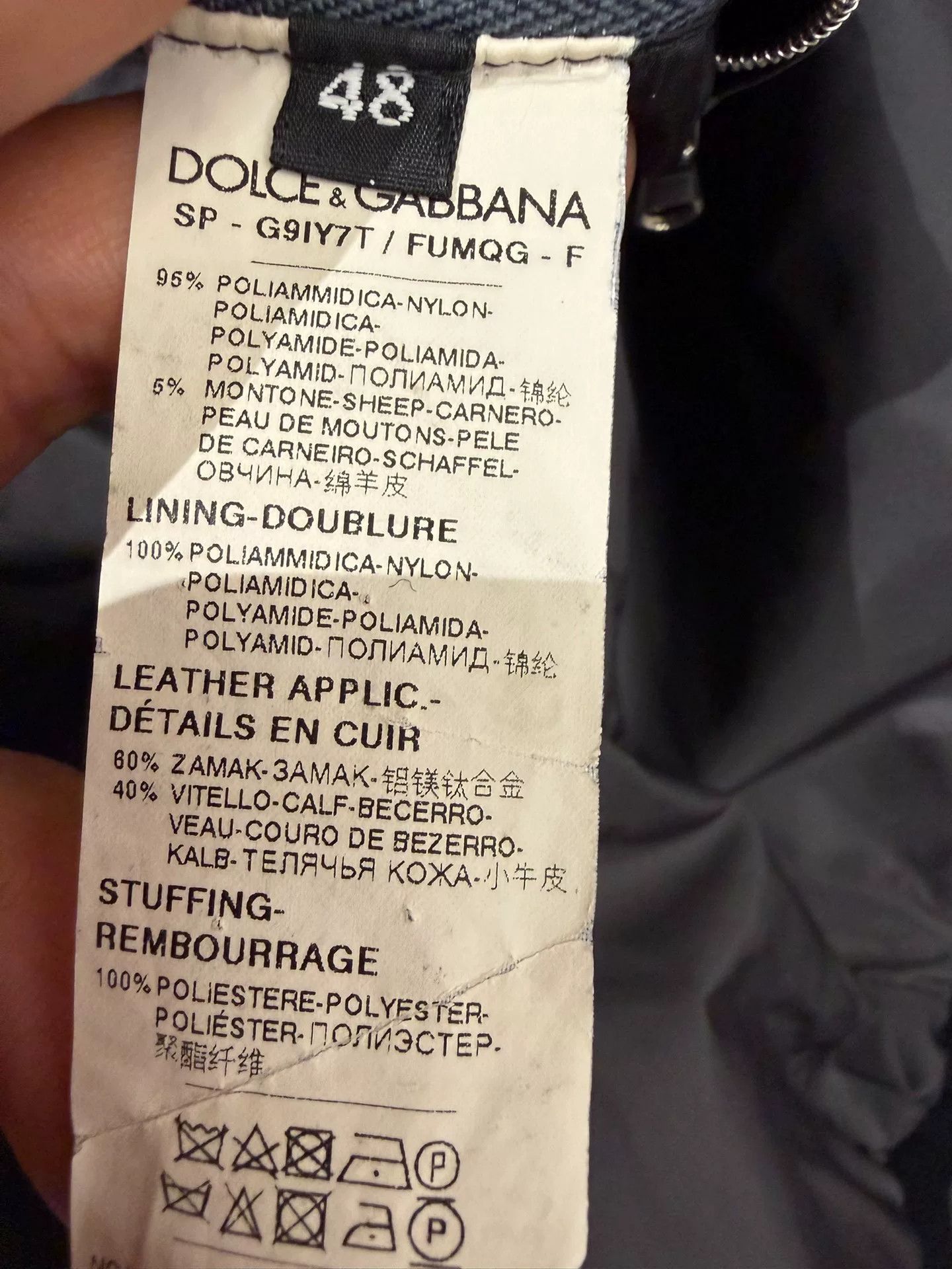 Dolce & Gabbana Dolce & Gabbana Men's Gold Crown Puffer Jacket Size US M / EU 48-50 / 2 - 8 Thumbnail