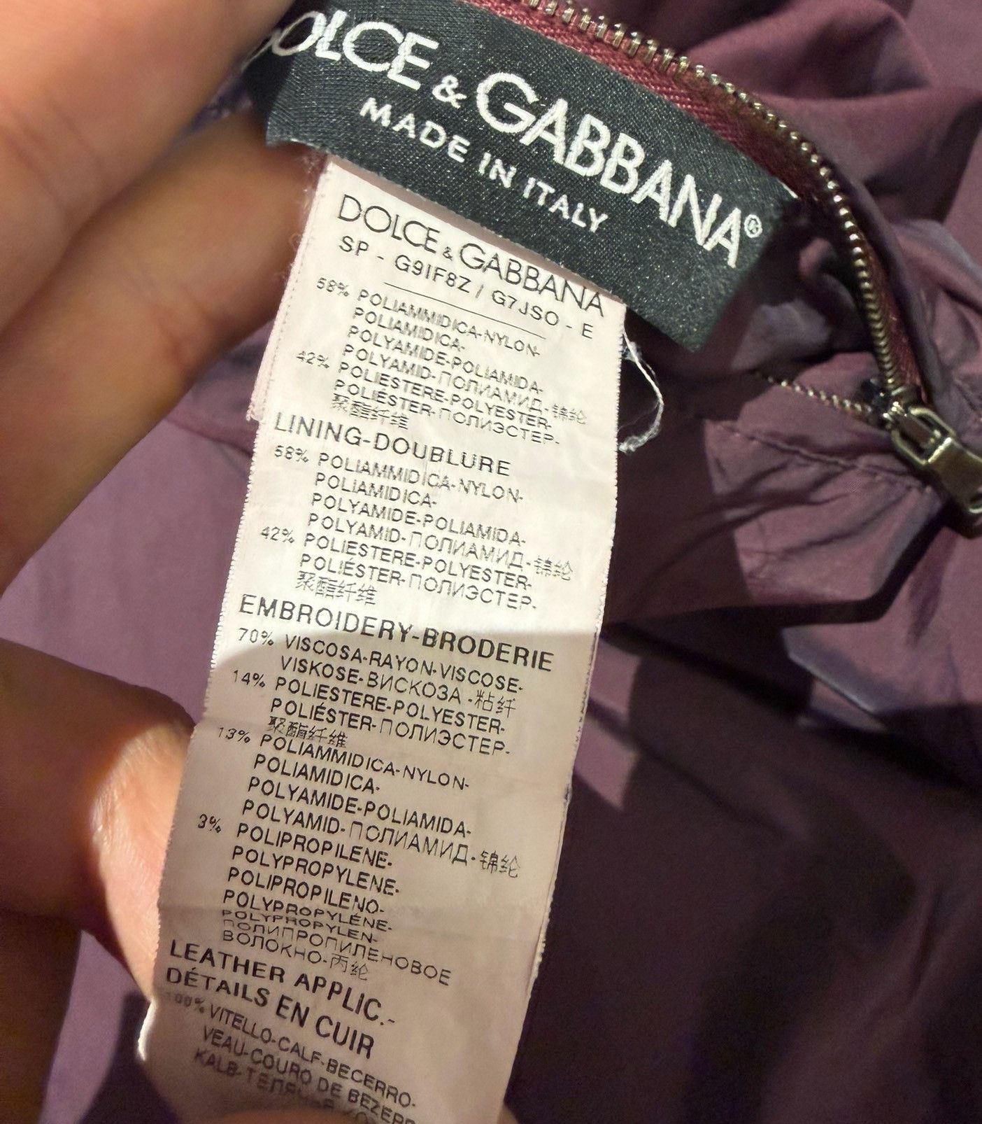 Dolce & Gabbana Dolce & Gabbana Badge Embroidered Men's Black Jacket Size US L / EU 52-54 / 3 - 8 Thumbnail