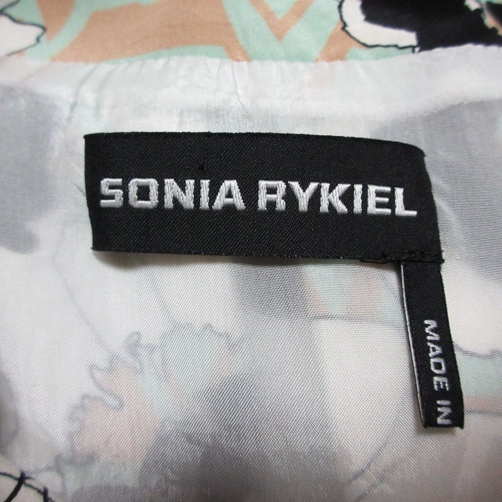 Other Other Sonia Rykiel Flower Print Silk Collarless Jacket Textile Outerwear DUTY FREE for USA Size ONE SIZE - 4 Thumbnail