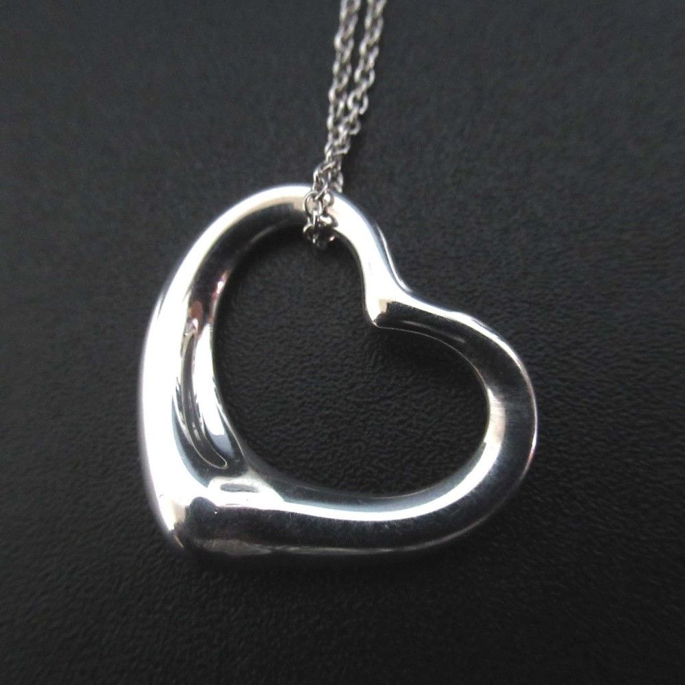 Tiffany & Co. Tiffany & Co. Tiffany&Co Elsa Peretti Open Heart 925 Silver Necklace Pendant Precious Metal Necklace DUTY FREE for USA Size ONE SIZE - 2 Thumbnail