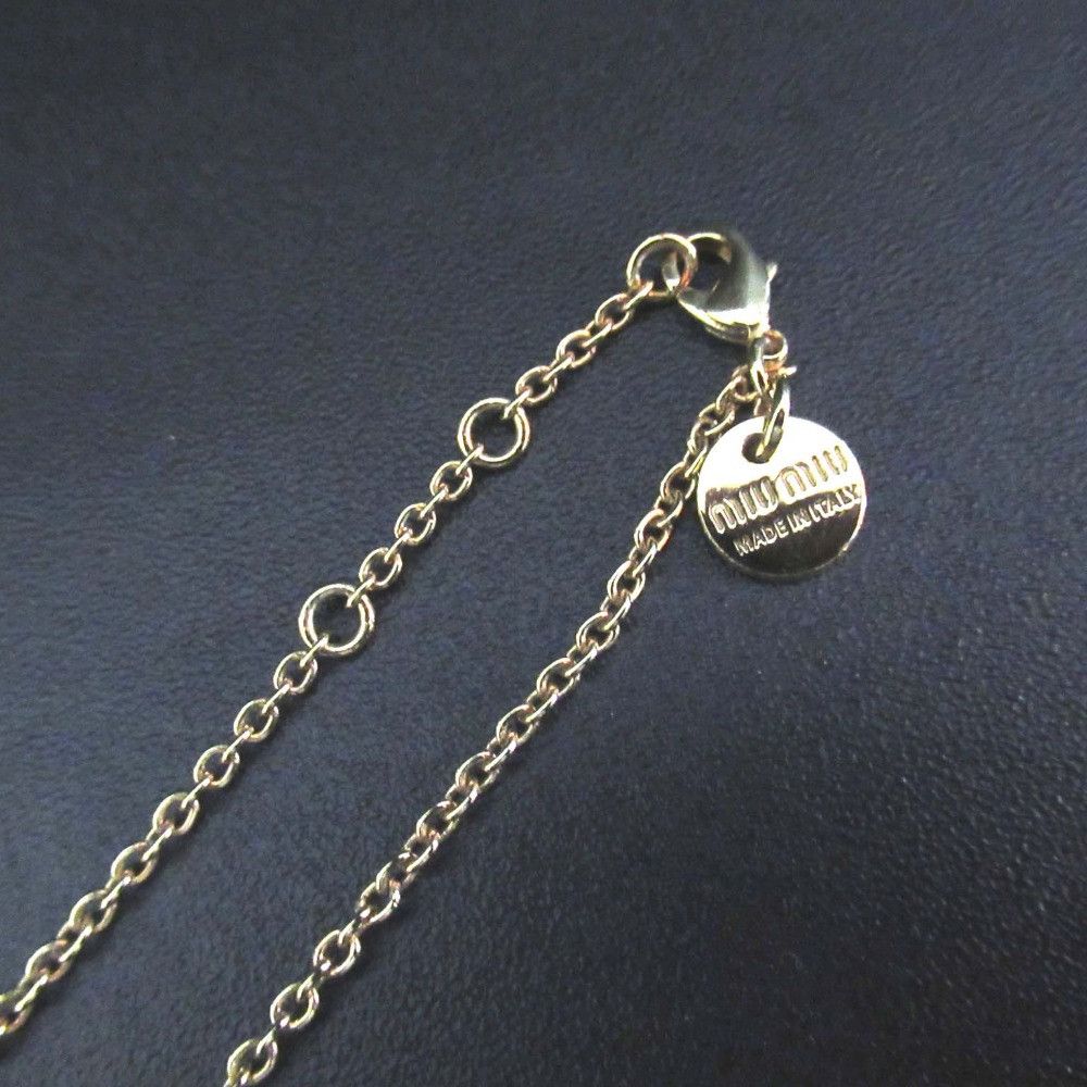 Miu Miu Miu Miu Miu Miu Strawberry Rhinestone Necklace Metal Necklace DUTY FREE for USA Size ONE SIZE - 5 Thumbnail