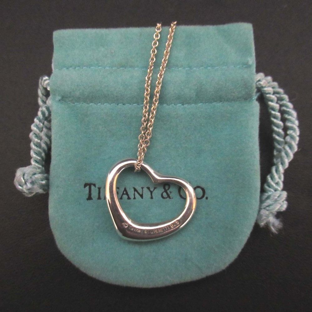 Tiffany & Co. Tiffany & Co. Tiffany&Co. Elsa Peretti Open Heart 925 Silver Necklace Precious Metal Necklace DUTY FREE for USA Size ONE SIZE - 6 Thumbnail