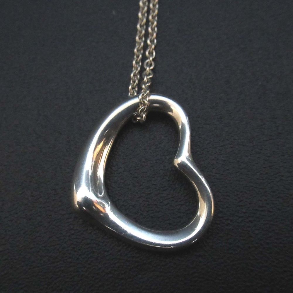 Tiffany & Co. Tiffany & Co. Tiffany&Co. Elsa Peretti Open Heart 925 Silver Necklace Precious Metal Necklace DUTY FREE for USA Size ONE SIZE - 2 Thumbnail