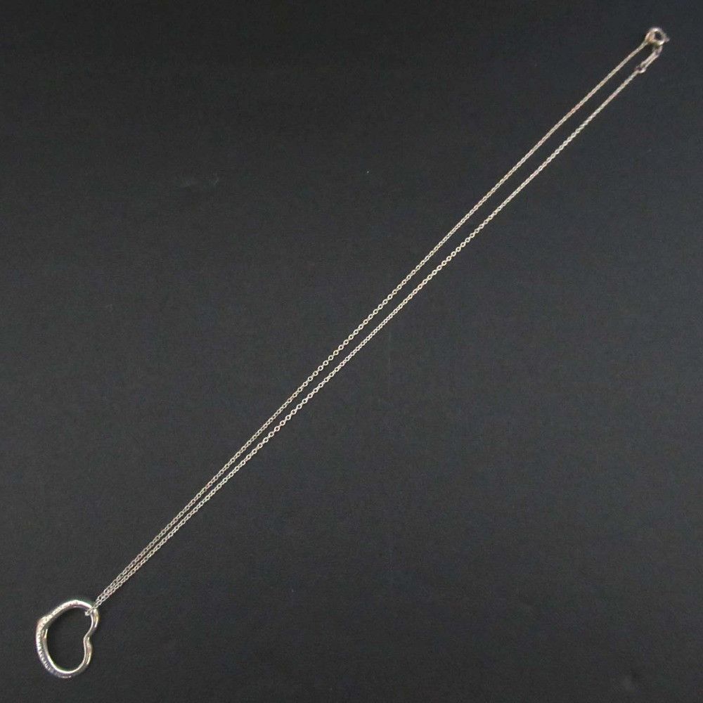 Tiffany & Co. Tiffany & Co. Tiffany&Co. Open Heart Sterling Silver Necklace Precious Metal Necklace DUTY FREE for USA Size ONE SIZE - 3 Thumbnail