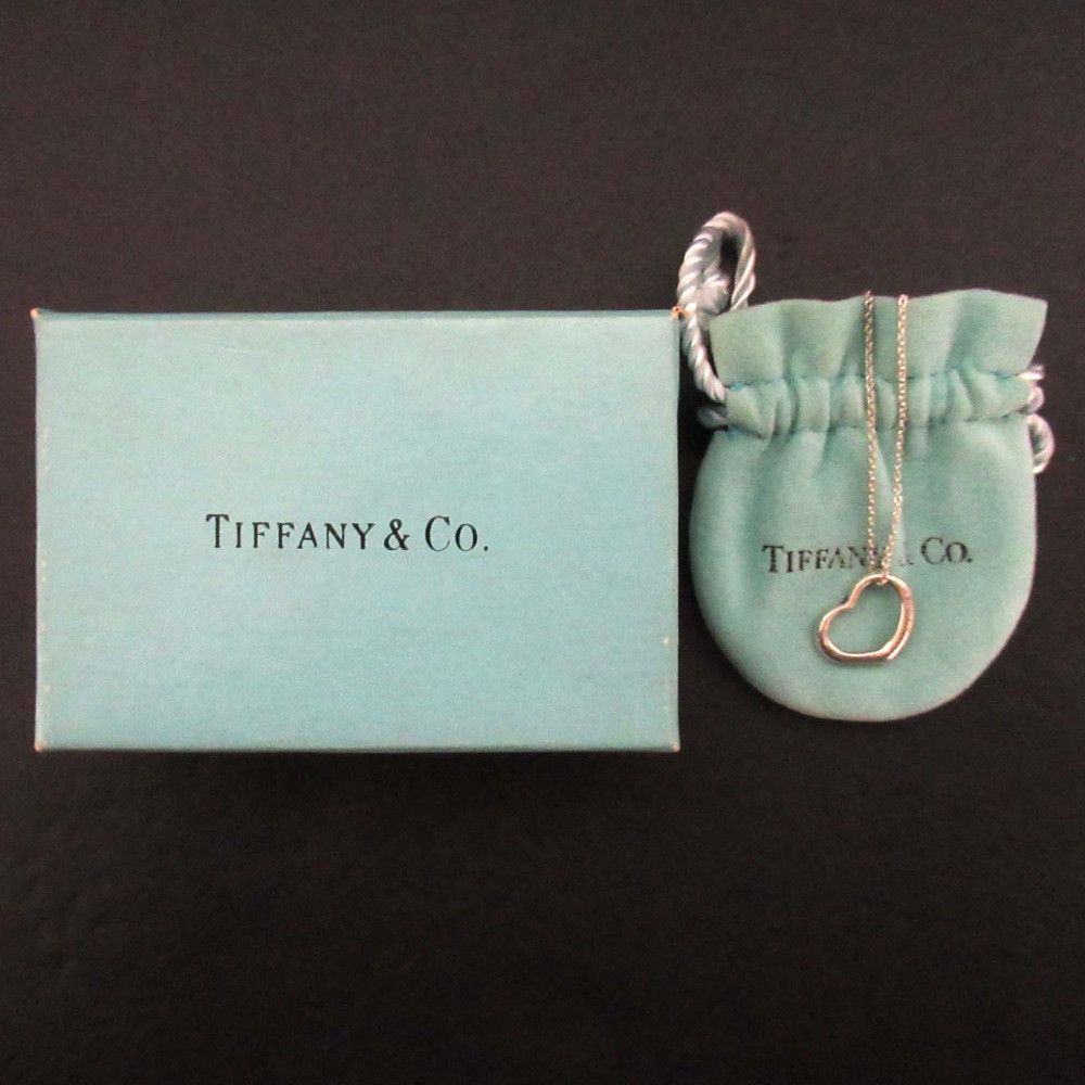 Tiffany & Co. Tiffany & Co. Tiffany&Co. Open Heart Sterling Silver Necklace Precious Metal Necklace DUTY FREE for USA Size ONE SIZE - 6 Thumbnail