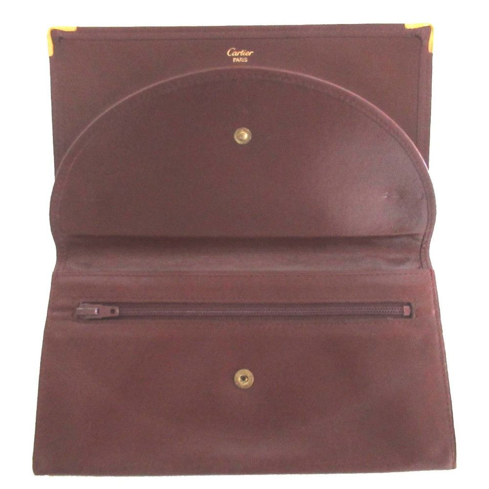 Cartier Cartier Cartier Must Line Long Wallet Leather Long Wallet DUTY FREE for USA Size ONE SIZE - 3 Thumbnail