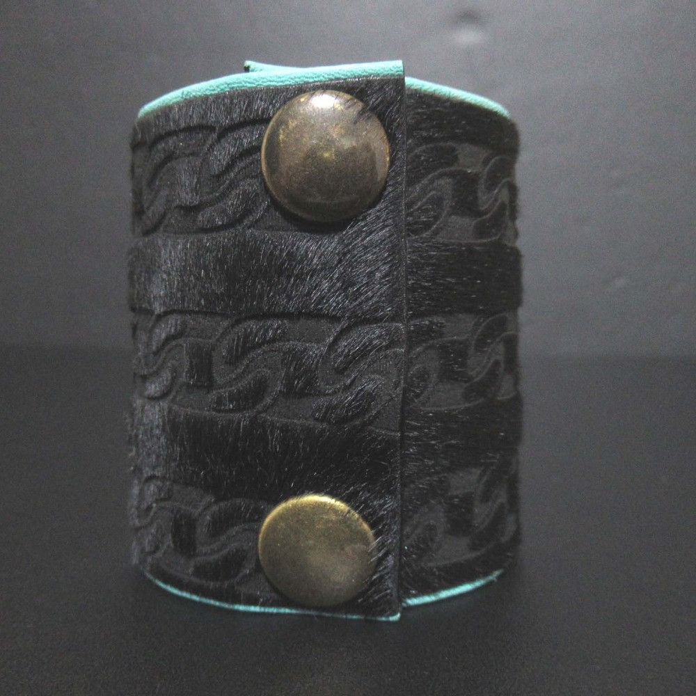 Chanel Chanel Chanel Harako Leather Wide Bangle Bracelet Leather Bangle DUTY FREE for USA Size ONE SIZE - 2 Thumbnail