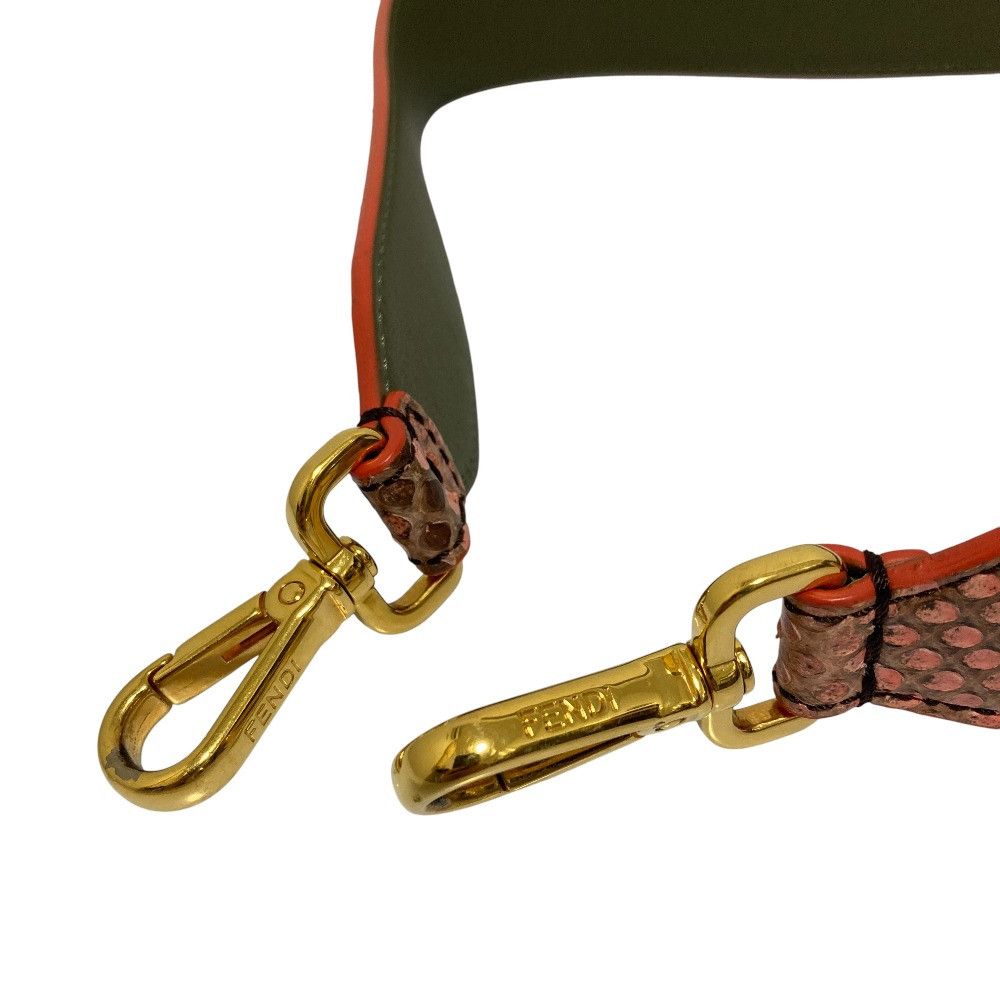 Fendi Fendi Fendi Strap You Python Shoulder Strap Leather Other DUTY FREE for USA Size ONE SIZE - 4 Thumbnail