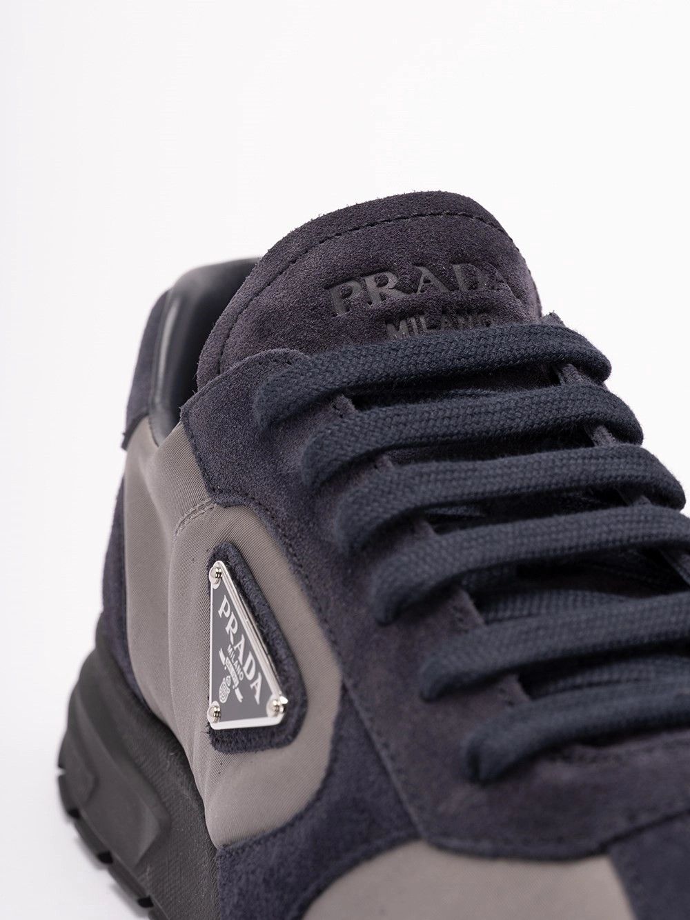 Prada Suede and Re-Nylon Sneakers Size US 7.5 / EU 40-41 - 5 Thumbnail