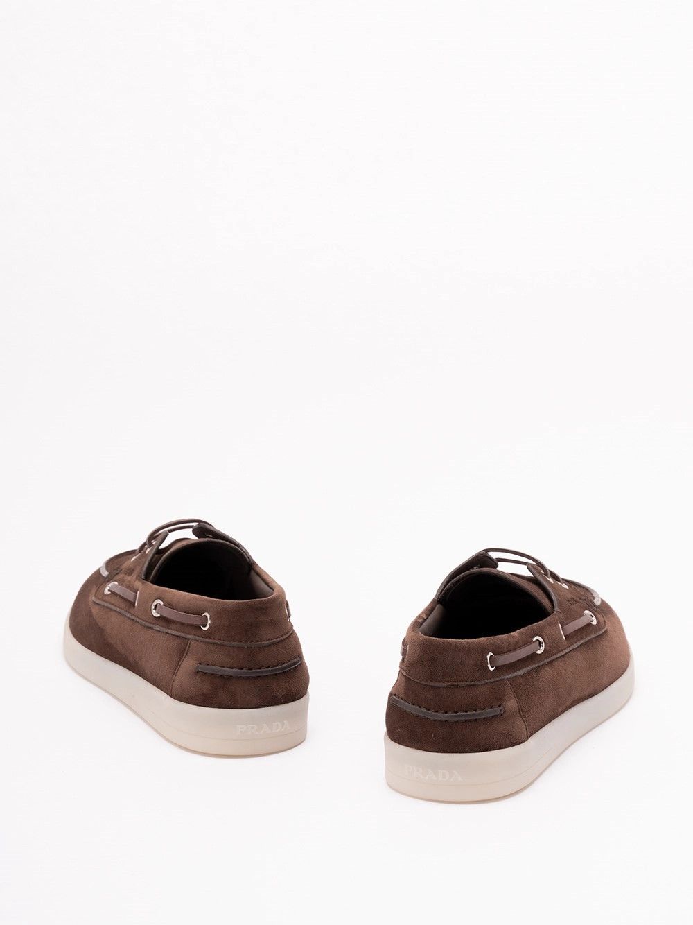 Prada Suede Boat Shoes Size US 7 / EU 40 - 3 Thumbnail