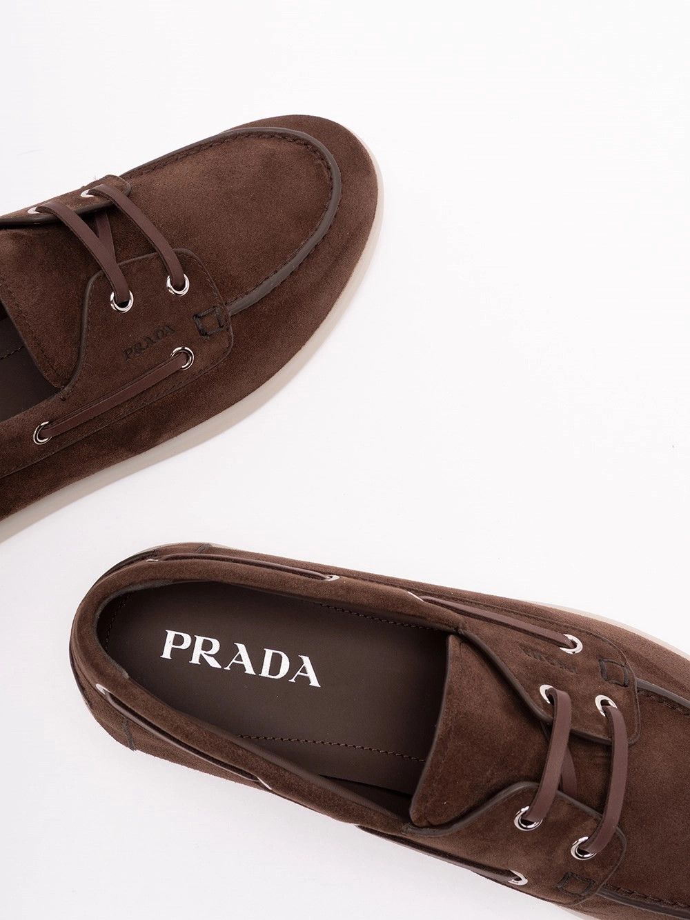 Prada Suede Boat Shoes Size US 7 / EU 40 - 5 Thumbnail