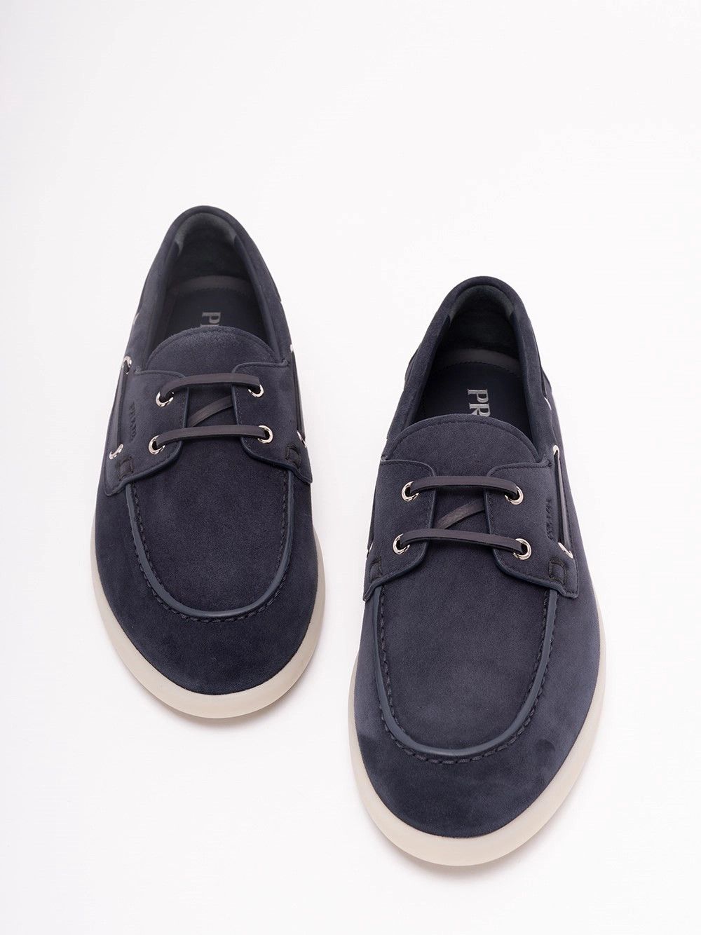 Prada Suede Boat Shoes Size US 7.5 / EU 40-41 - 5 Thumbnail