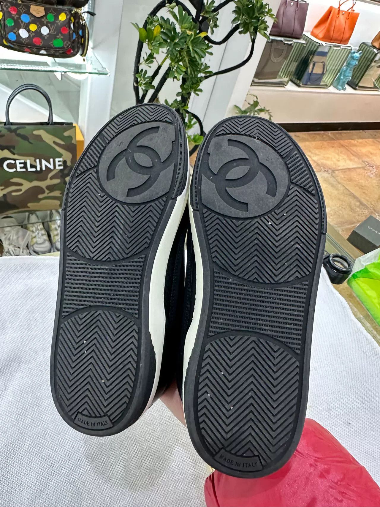 Chanel Chanel Black Panda Sneakers Size 36 Size US 5 / IT 35 - 3 Thumbnail