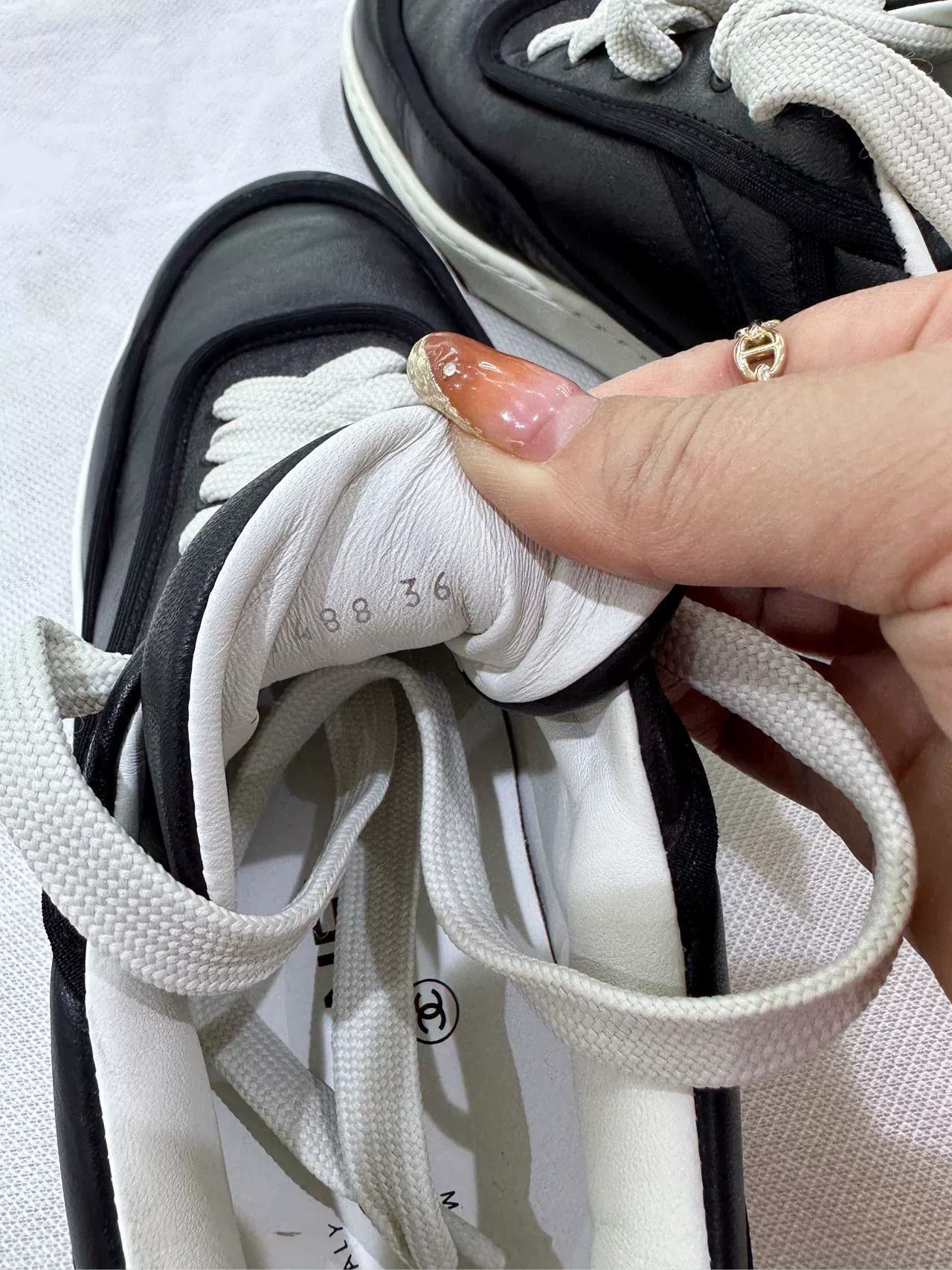 Chanel Chanel Black Panda Sneakers Size 36 Size US 5 / IT 35 - 4 Thumbnail