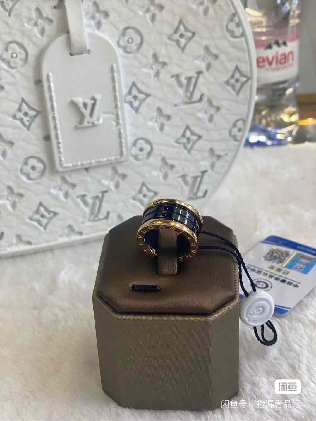 Bvlgari Bvlgari Rose Gold Black Ceramic Ring Size ONE SIZE - 2 Thumbnail