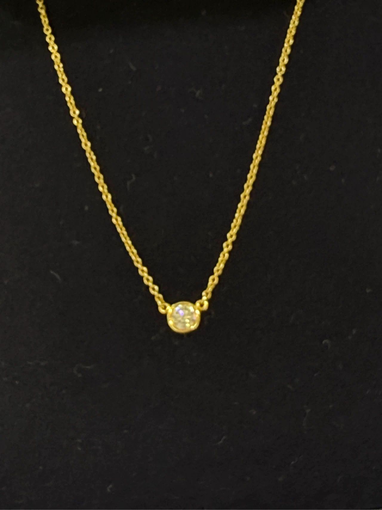 Tiffany & Co. Tiffany Single Diamond Collar Necklace Size ONE SIZE - 3 Thumbnail