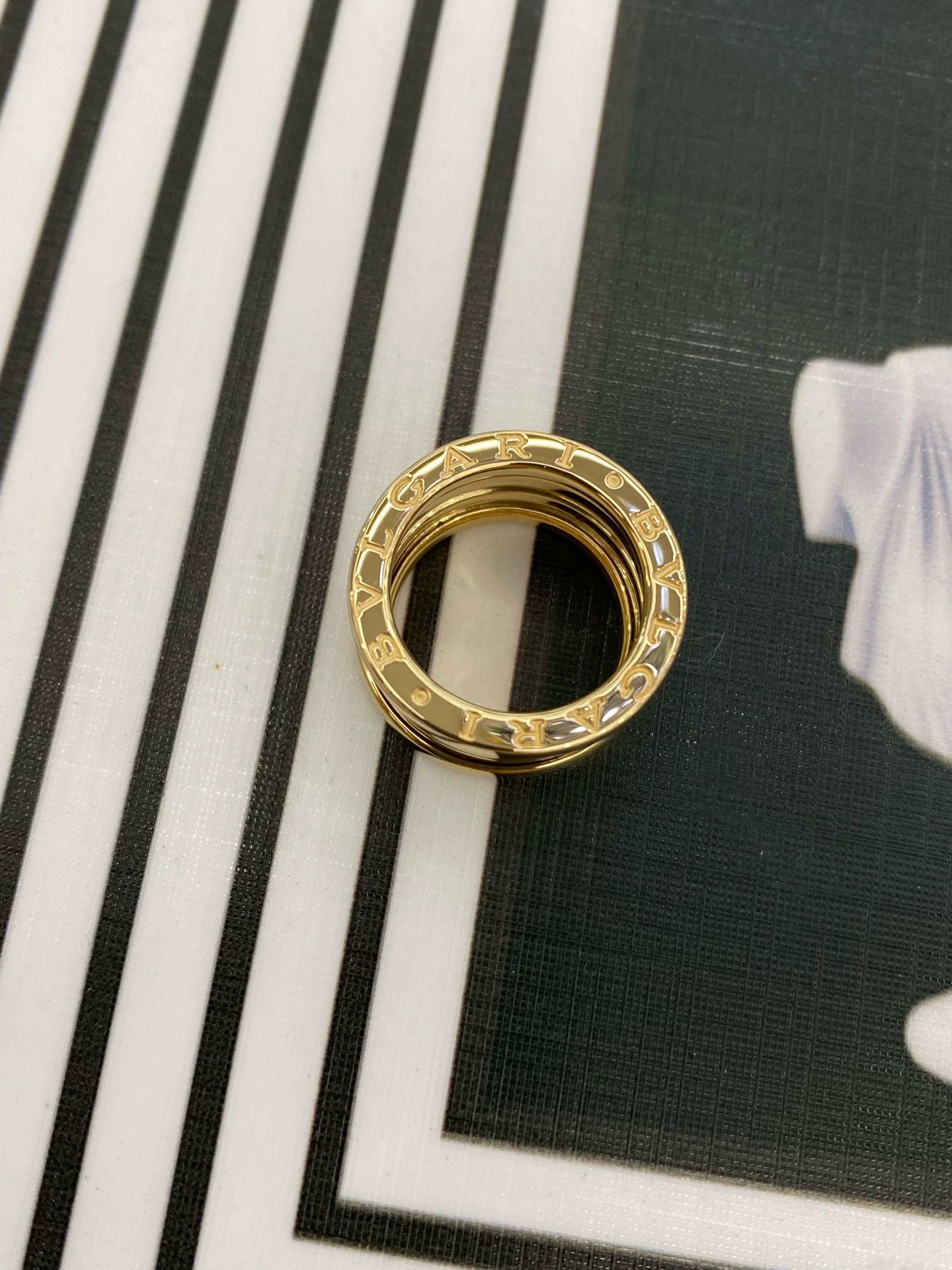 Bvlgari Bvlgari 18K Gold Five-Ring Ring Size 48 Size ONE SIZE - 2 Thumbnail