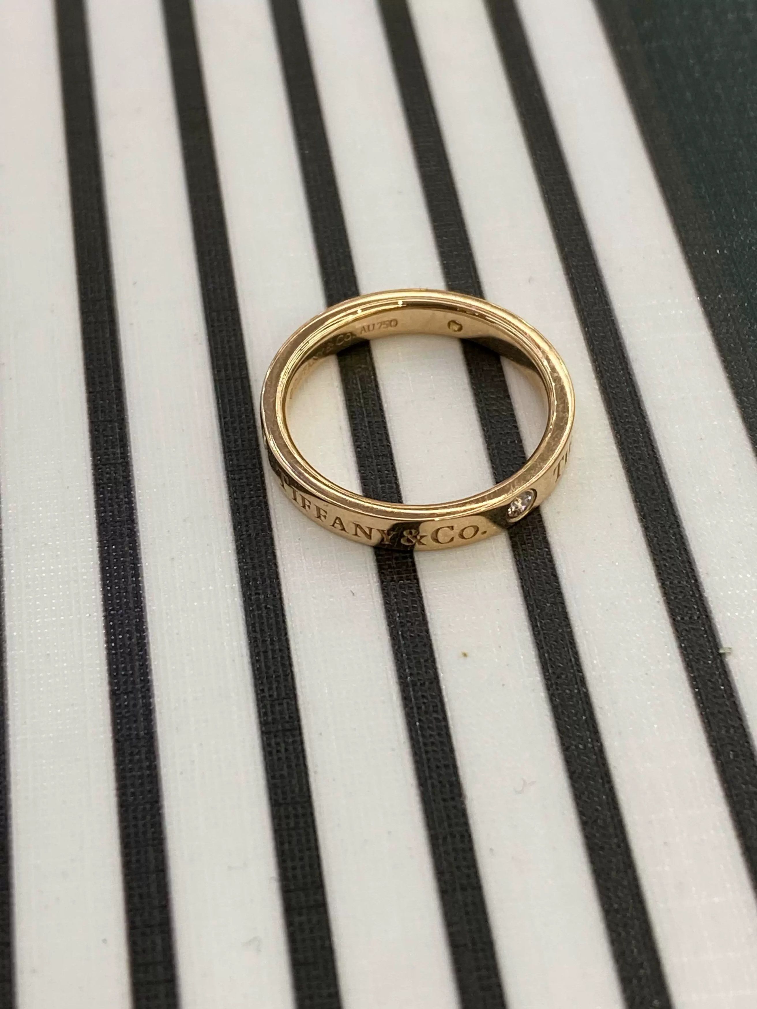 Tiffany & Co. Tiffany Three-Diamond Rose Gold Ring Size ONE SIZE - 5 Thumbnail
