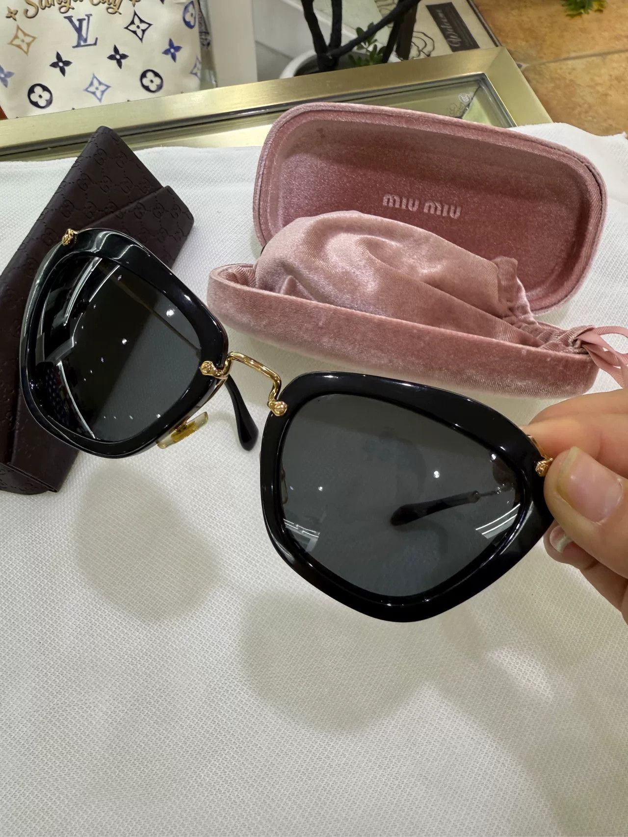 Miu Miu Miumiu Cat Eye Sunglasses Size ONE SIZE - 2 Thumbnail