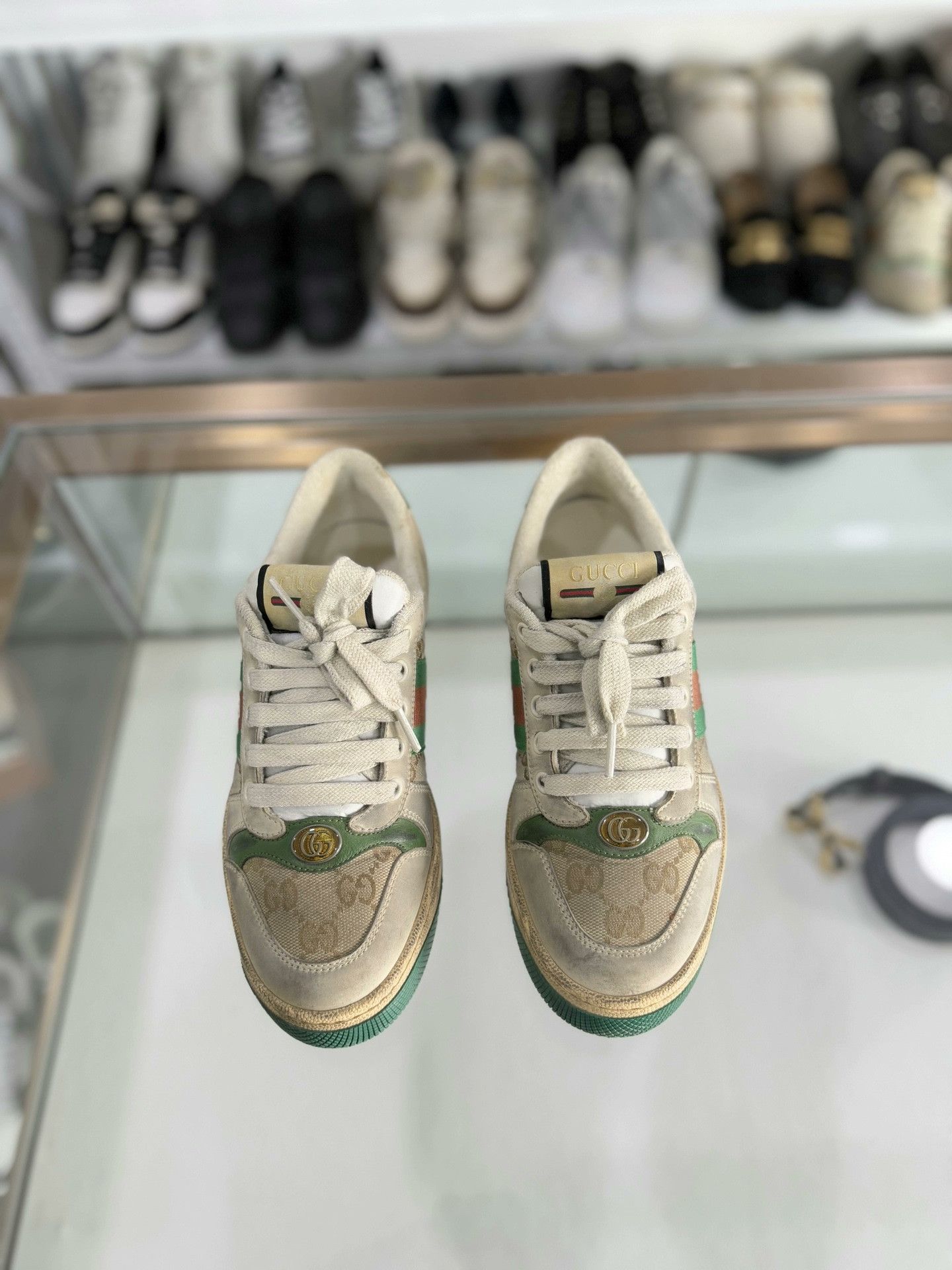 Gucci Gucci Women's Green Dirty Shoes 36 Size US 5 / IT 35 - 2 Thumbnail