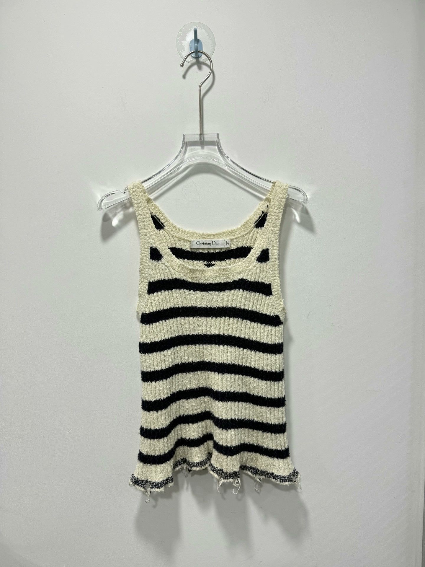 Dior Dior Striped Distressed Knit Two-Piece Set Size XS / US 0-2 / IT 36-38 - 3 Thumbnail