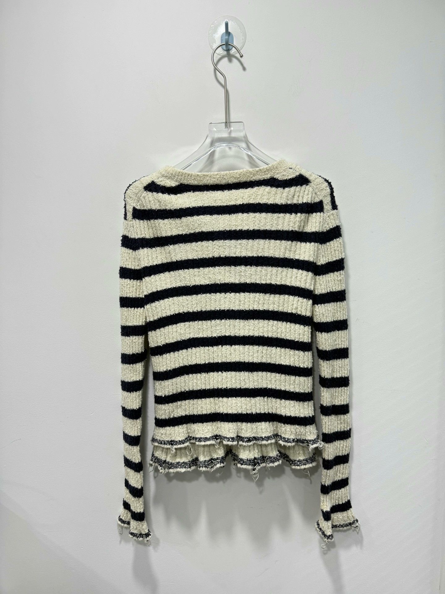 Dior Dior Striped Distressed Knit Two-Piece Set Size XS / US 0-2 / IT 36-38 - 2 Thumbnail