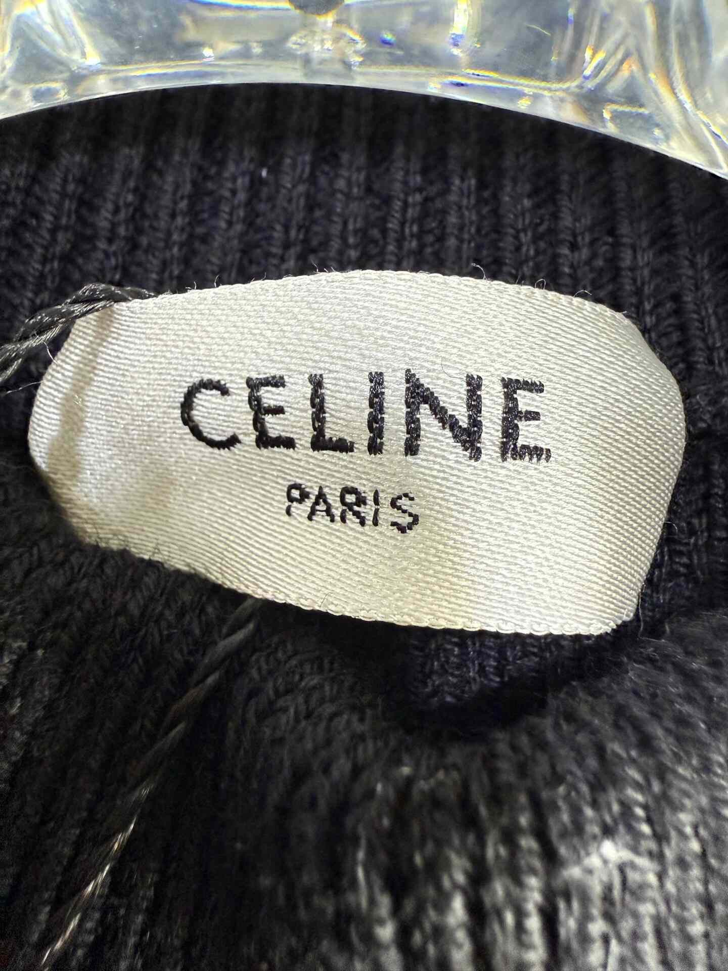 Celine Celine Black Striped Knit Long Sleeve Size S / US 4 / IT 40 - 3 Thumbnail
