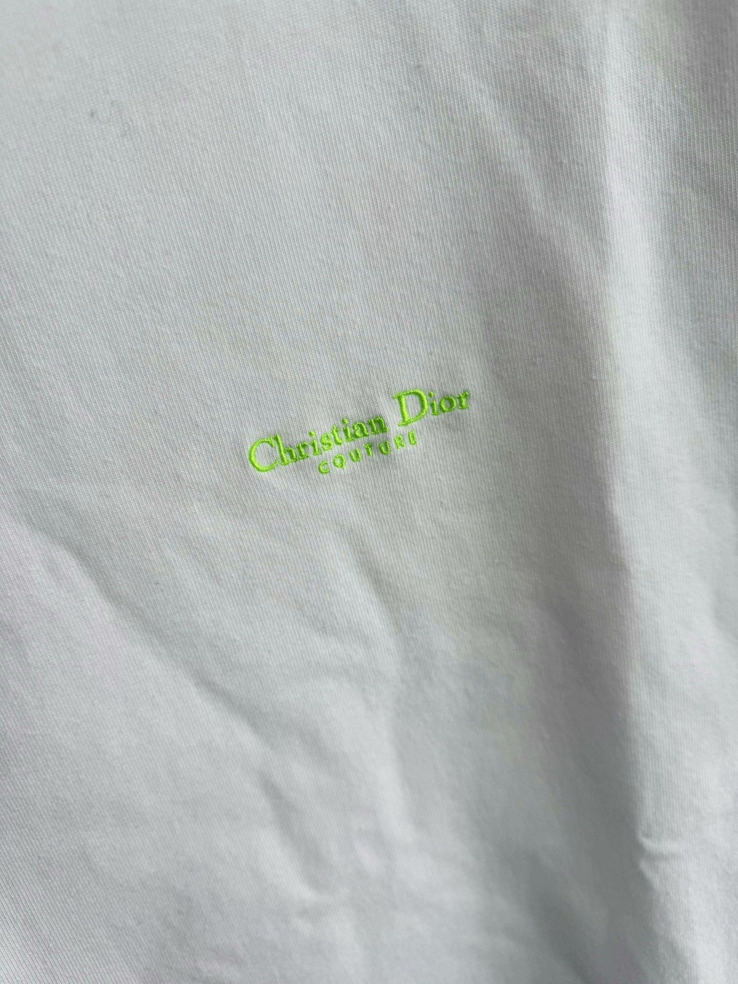 Dior Dior White Embroidered Short-Sleeve Tee Size US M / EU 48-50 / 2 - 3 Thumbnail