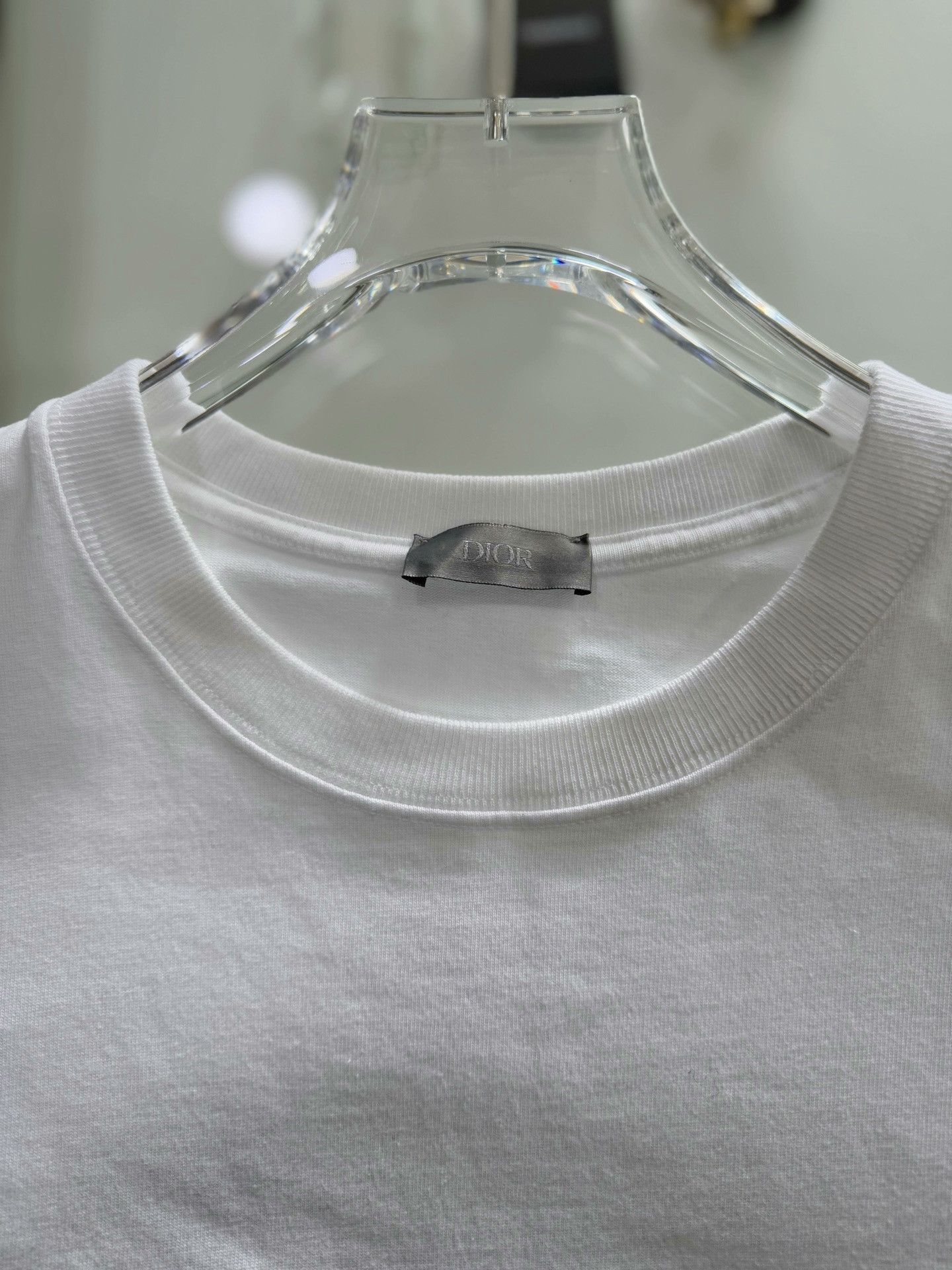 Dior Dior White Embroidered Short-Sleeve Tee Size US M / EU 48-50 / 2 - 4 Thumbnail