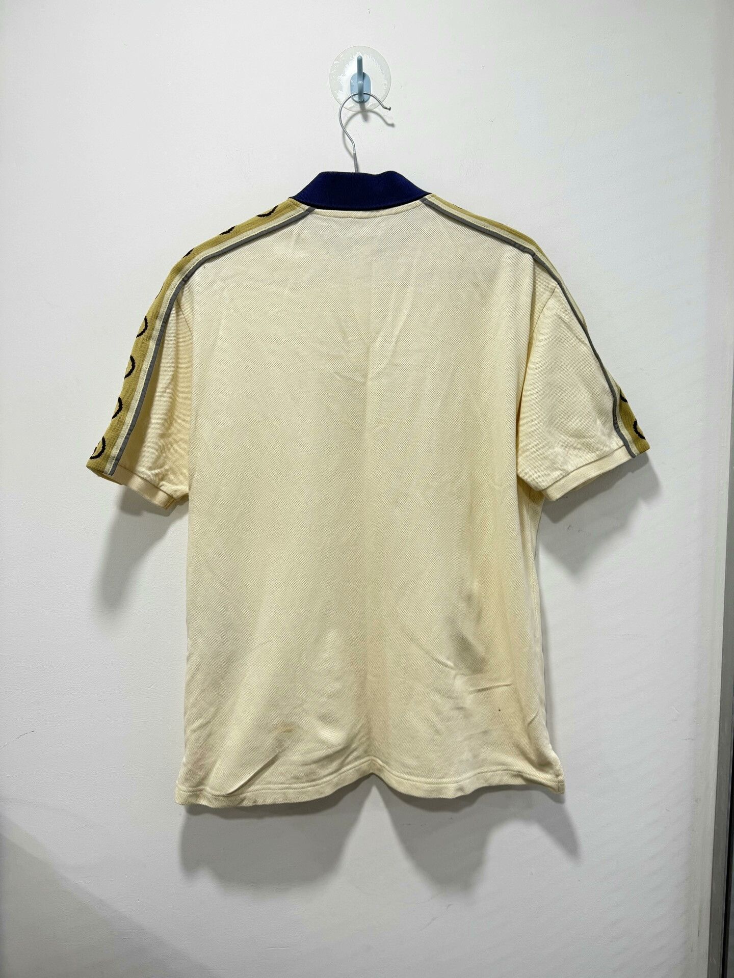 Gucci Gucci Beige Logo Stripe Short-Sleeve M Size US M / EU 48-50 / 2 - 2 Thumbnail
