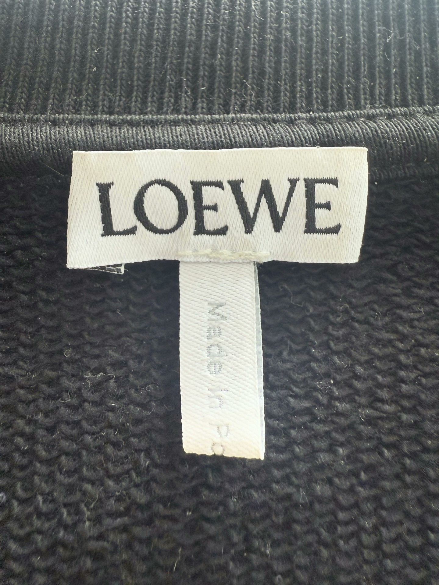 Loewe Loewe Black Logo Embroidery Long-Sleeve Sweatshirt M Size US M / EU 48-50 / 2 - 3 Thumbnail