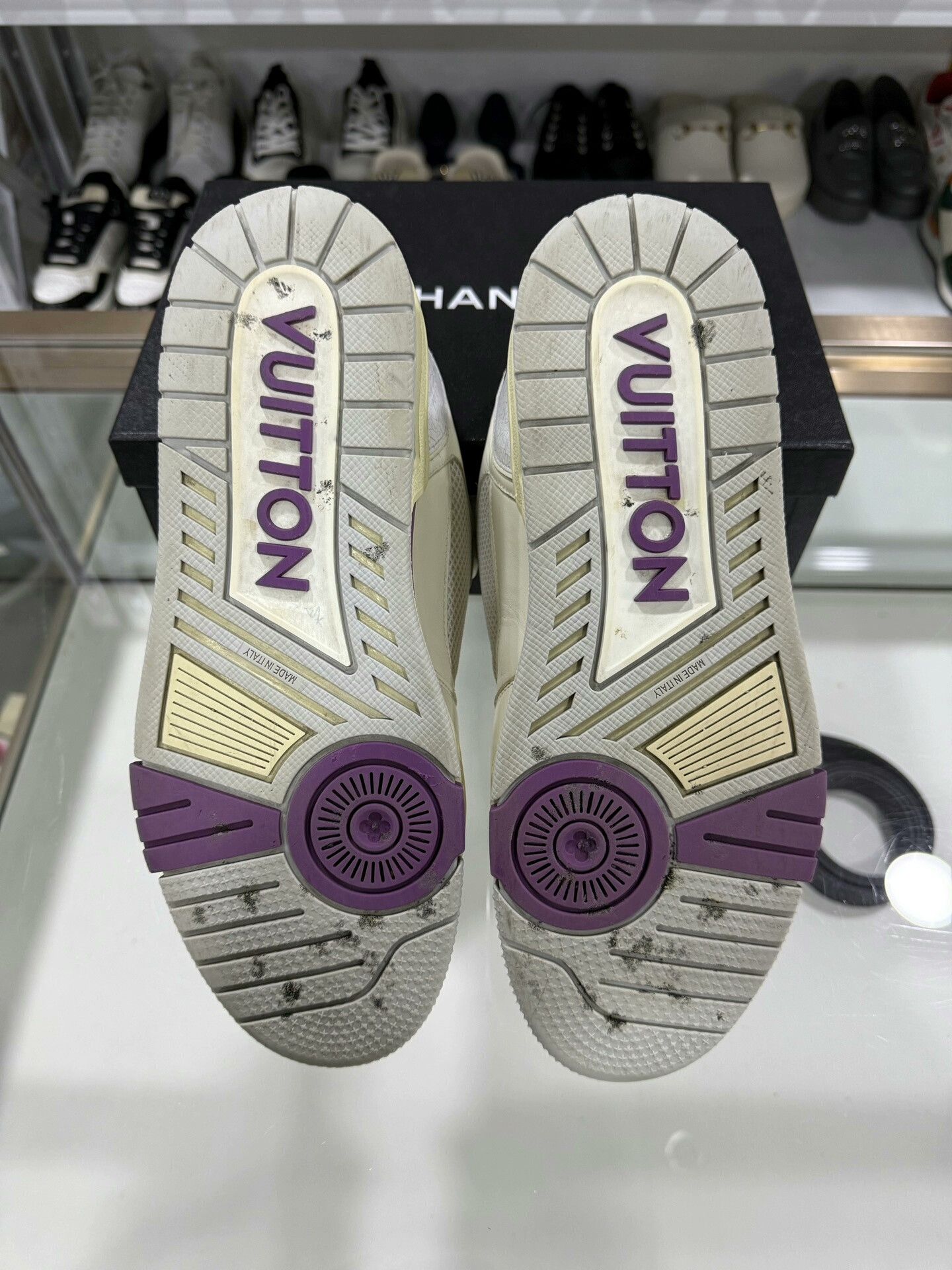 Louis Vuitton Louis Vuitton Trainer White Purple Velcro Size US 8 / EU 41 - 4 Thumbnail