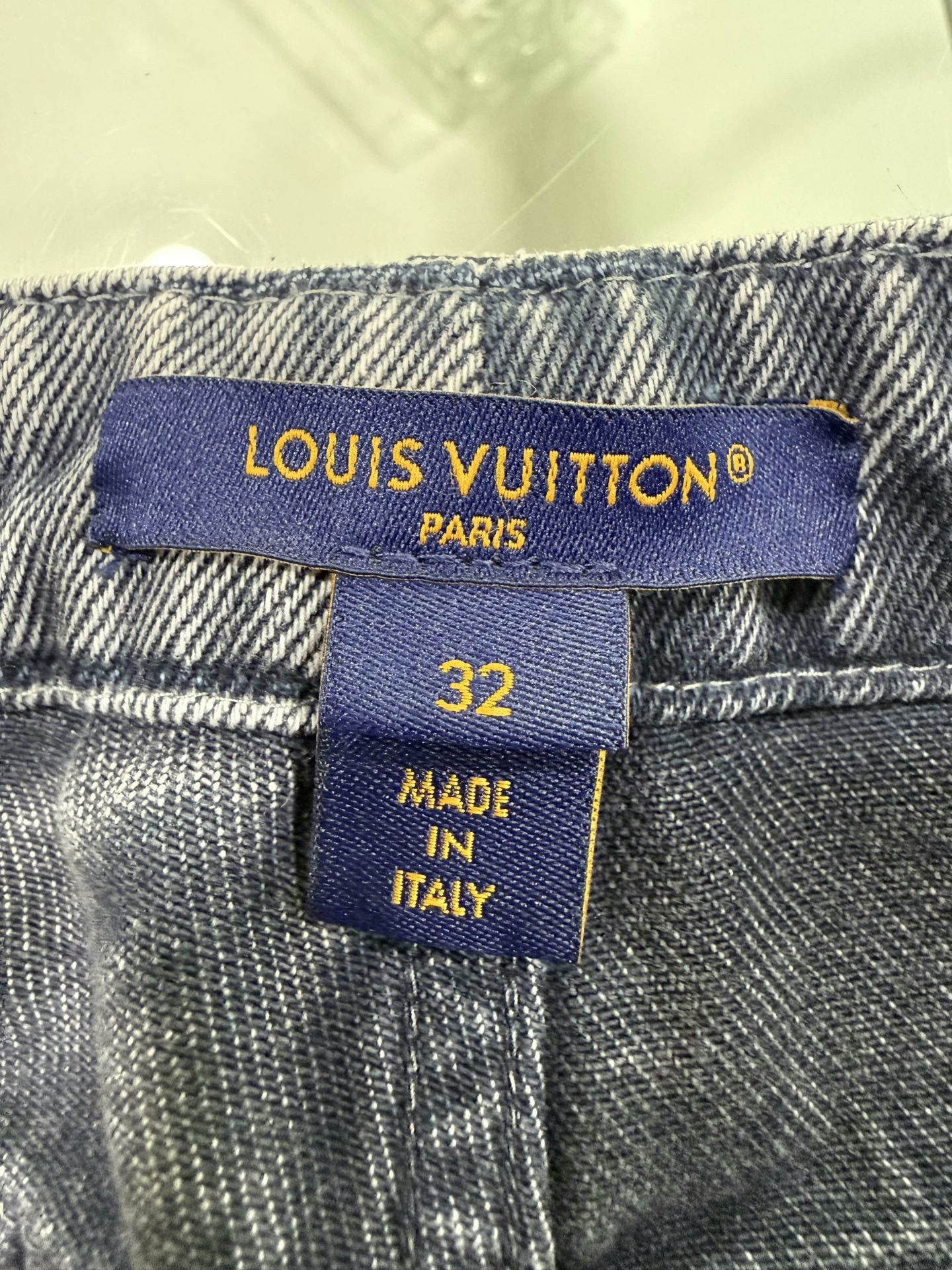 Louis Vuitton Louis Vuitton Gray Wide-Leg Jeans Size 32 Size 32" / US 10 / IT 46 - 3 Thumbnail