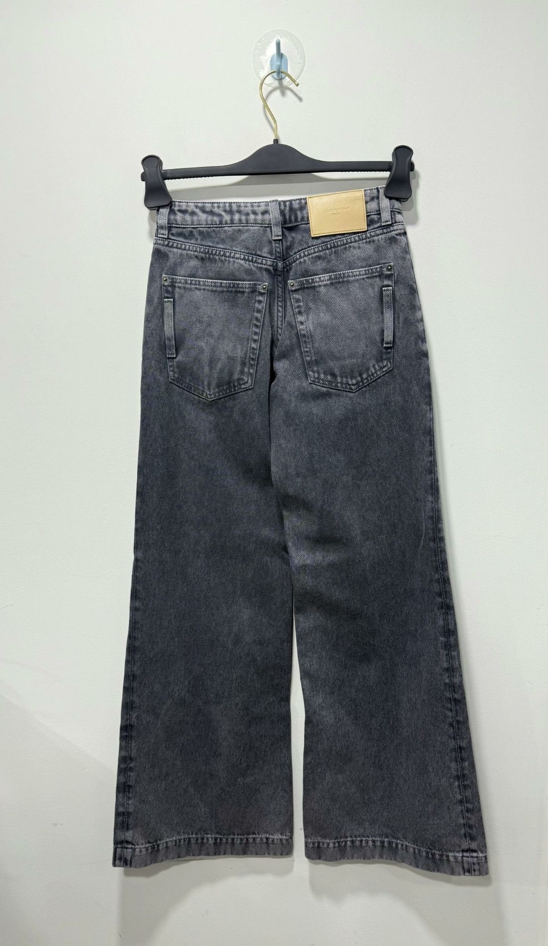 Louis Vuitton Louis Vuitton Gray Wide-Leg Jeans Size 32 Size 32" / US 10 / IT 46 - 2 Thumbnail