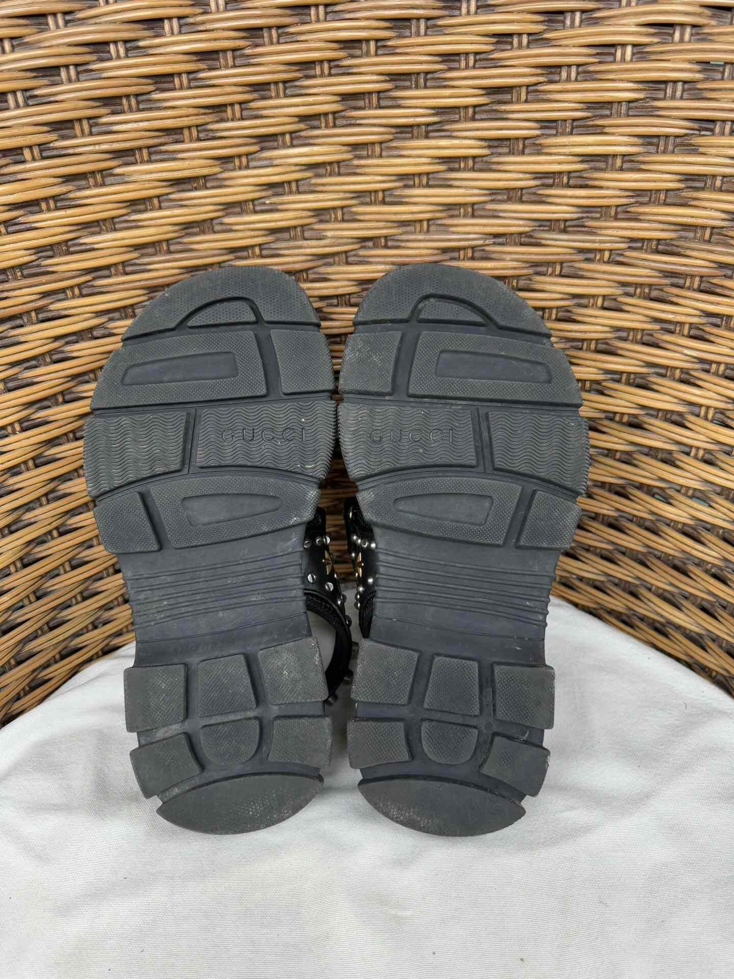 Gucci Gucci Black Studded Men's Sandals Size US 8.5 / EU 41-42 - 4 Thumbnail