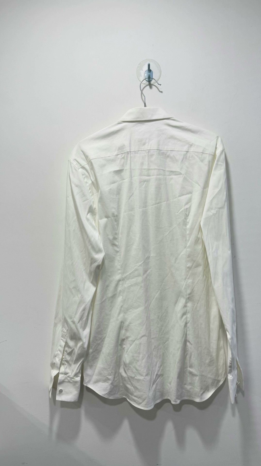 Prada Prada White Triangle Logo Shirt 42 Size US XS / EU 42 / 0 - 2 Thumbnail