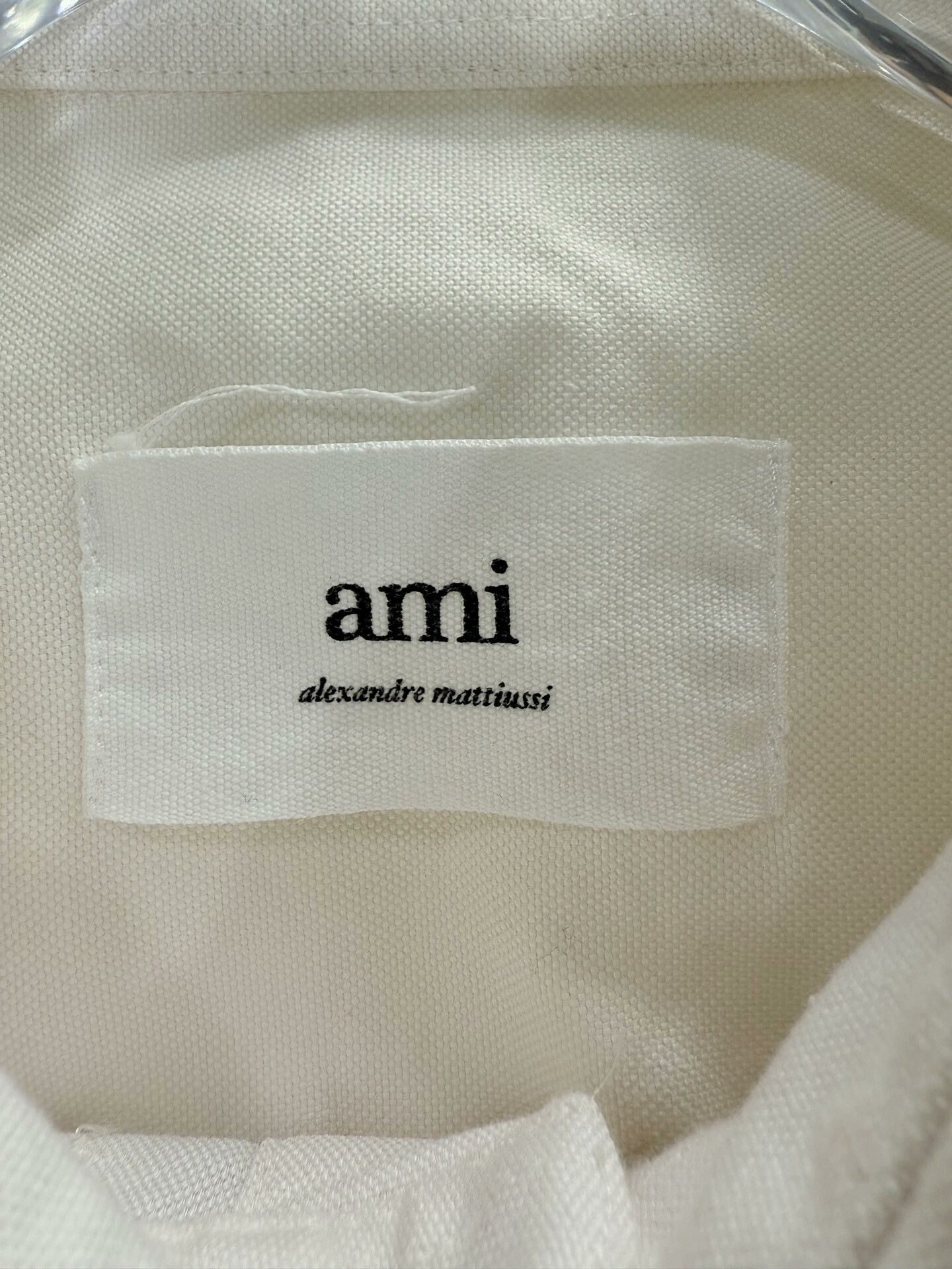 AMI Ami Beige Heart Long-Sleeve Shirt Size US L / EU 52-54 / 3 - 3 Thumbnail