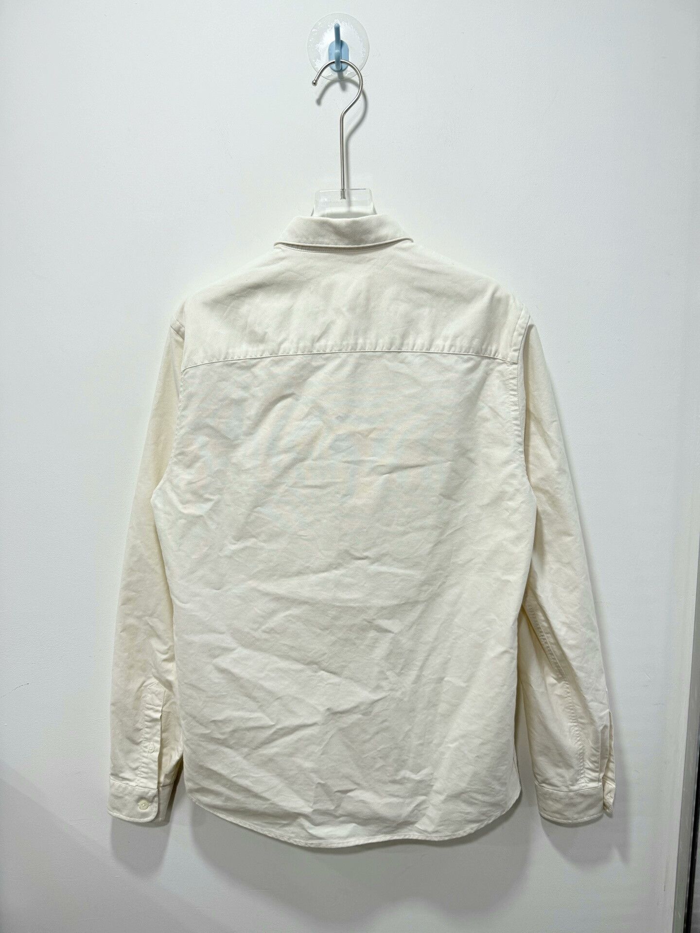 AMI Ami Beige Heart Long-Sleeve Shirt Size US L / EU 52-54 / 3 - 2 Thumbnail