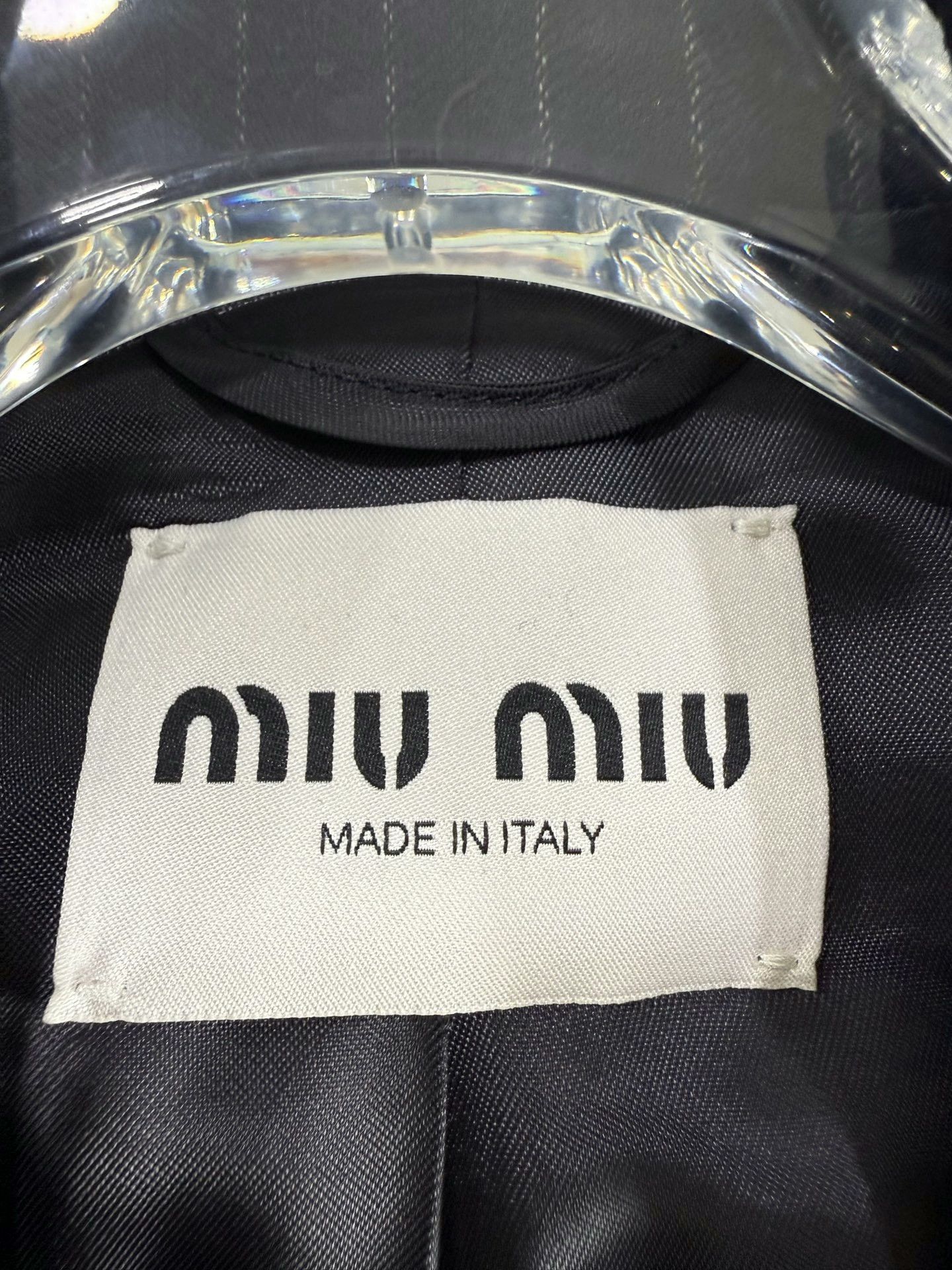 Miu Miu Miu Miu Striped Single-Breasted Blazer Size S / US 4 / IT 40 - 5 Thumbnail