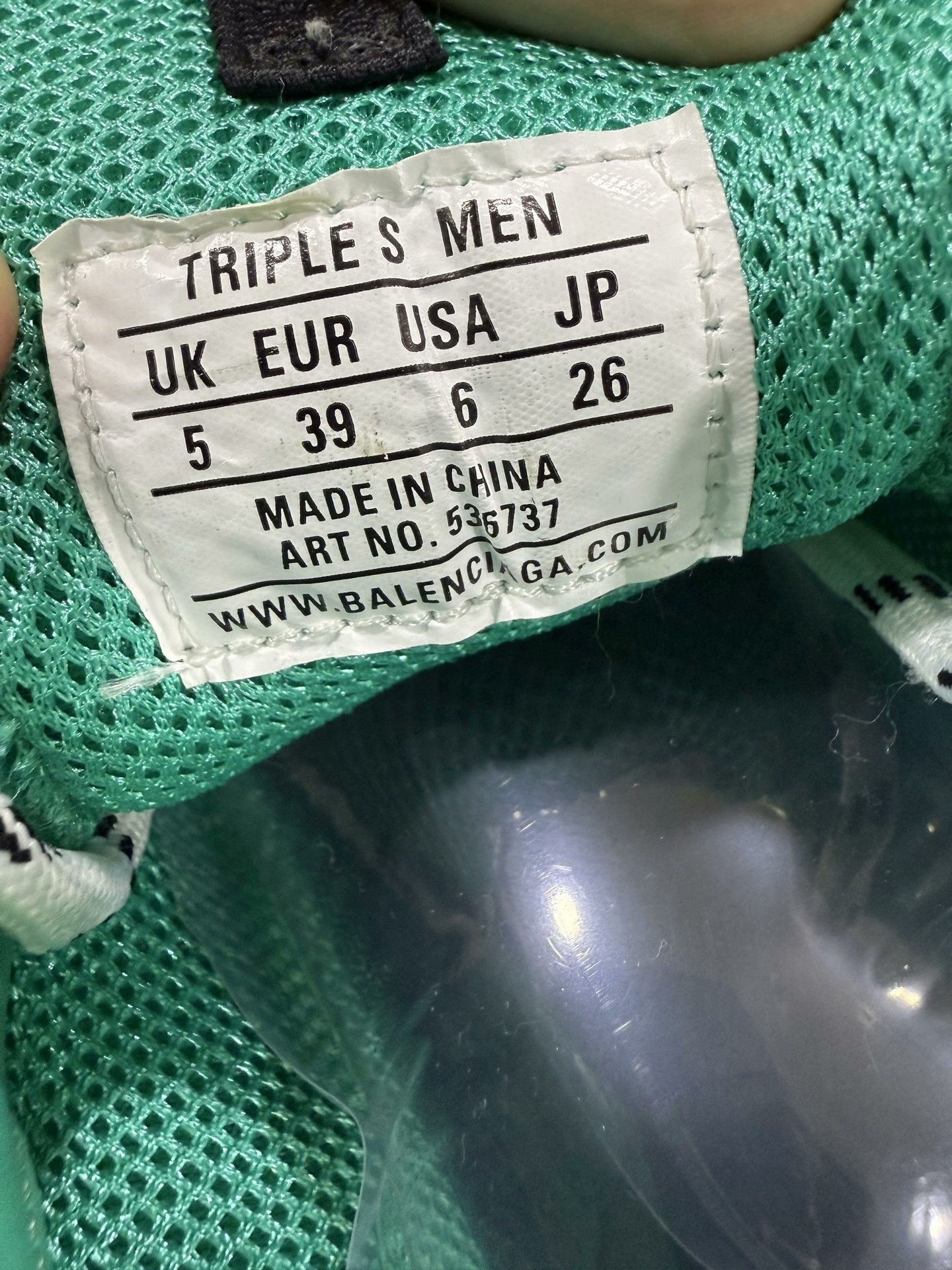 Balenciaga Balenciaga Triple S Mint Green Size 39 Size US 8 / IT 38 - 5 Thumbnail
