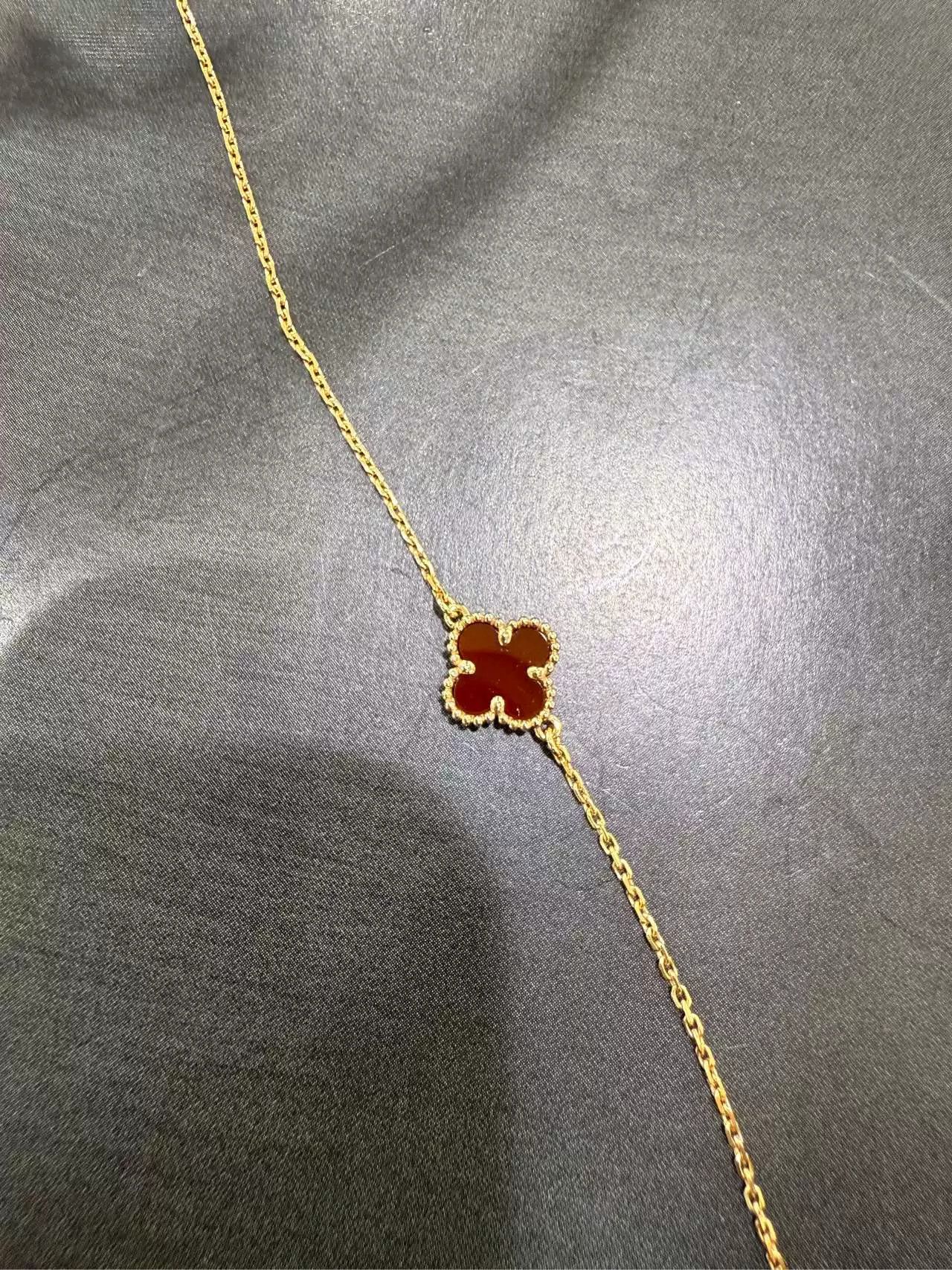 Van Cleef & Arpels VCA Van Cleef Clover Red Bracelet Size ONE SIZE - 5 Thumbnail